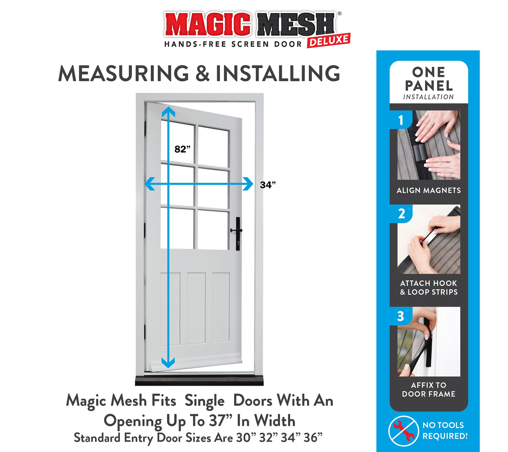 Magic Mesh Screen Door