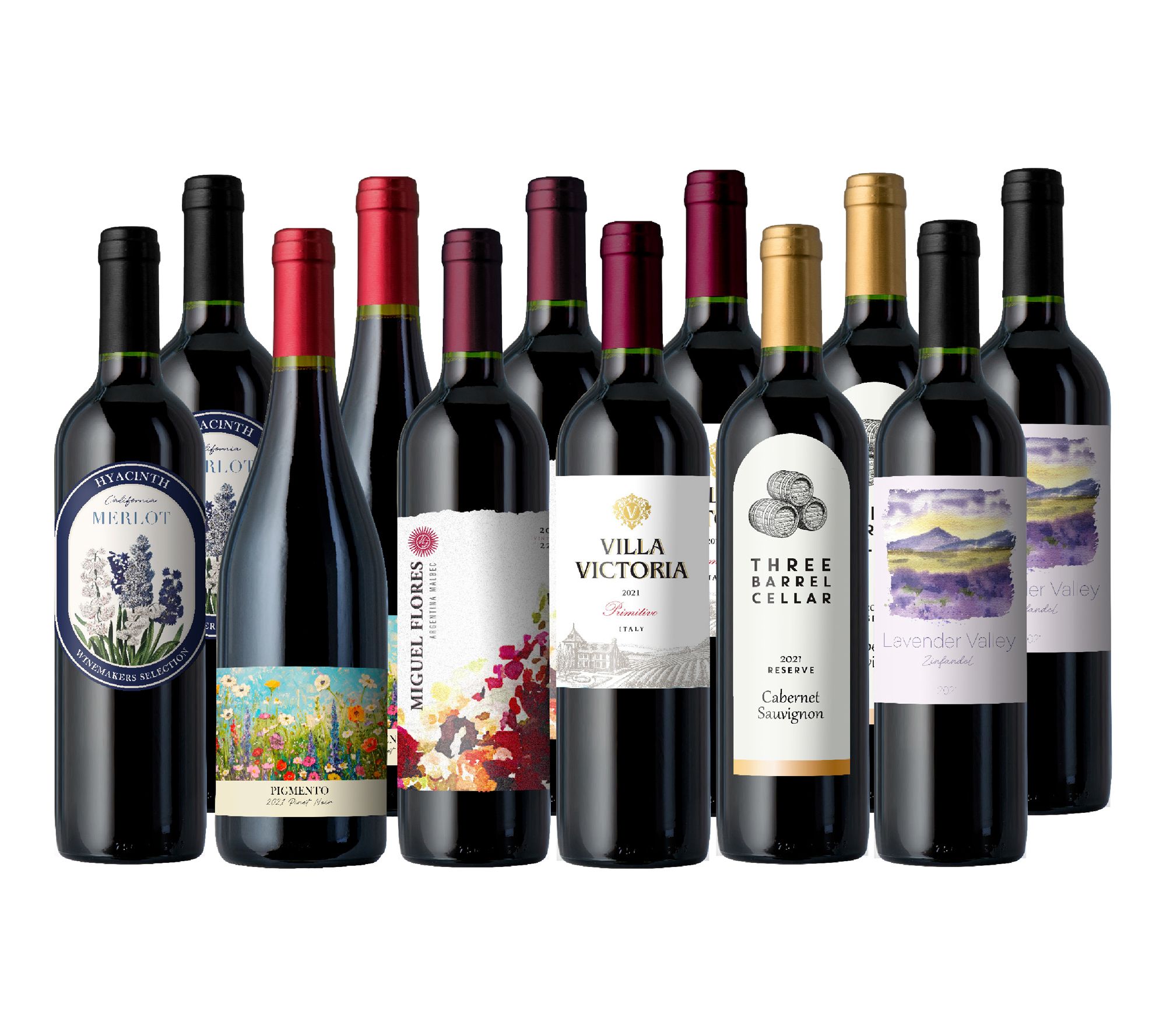 Vino Voyage Red Wine Lovers 12 Wines Variety