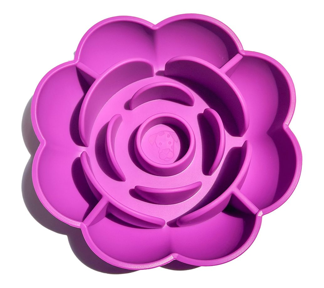Spot n Knot Pet Slow Feeder Bowl Flower