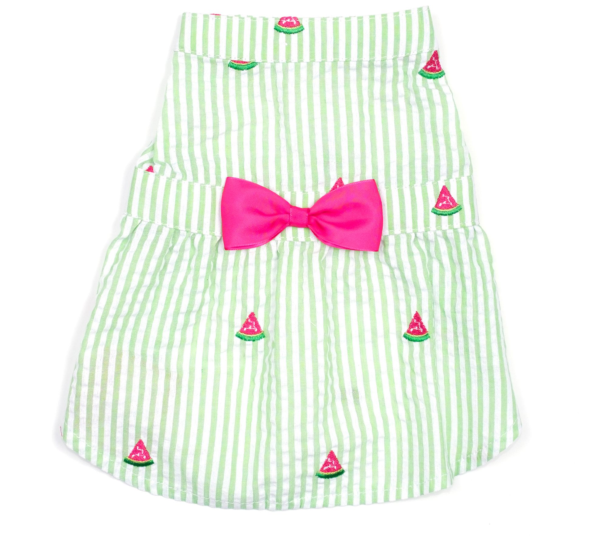 The Worthy Dog Green Stripe Watermelon Dress