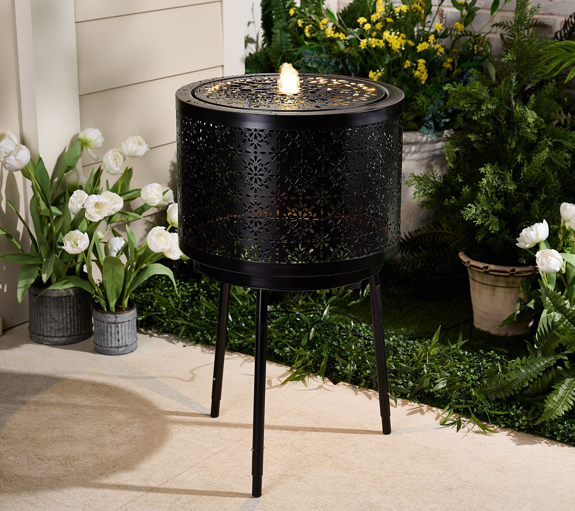 "As Is" Garden Reflections Plug-in Fountain w/ Removable Stand