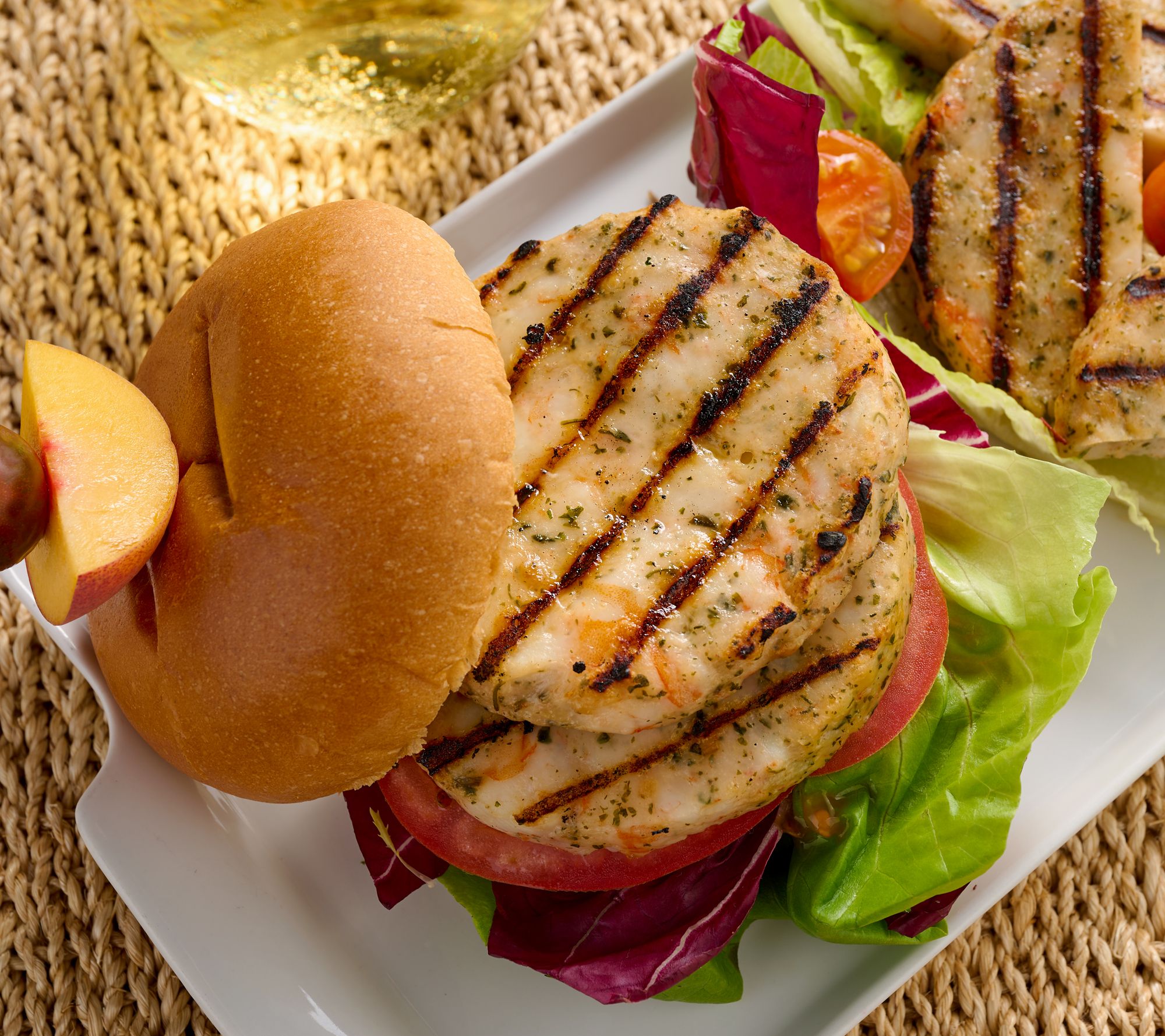 Blue Circle Foods (8) 3.5-oz Shrimp Burgers