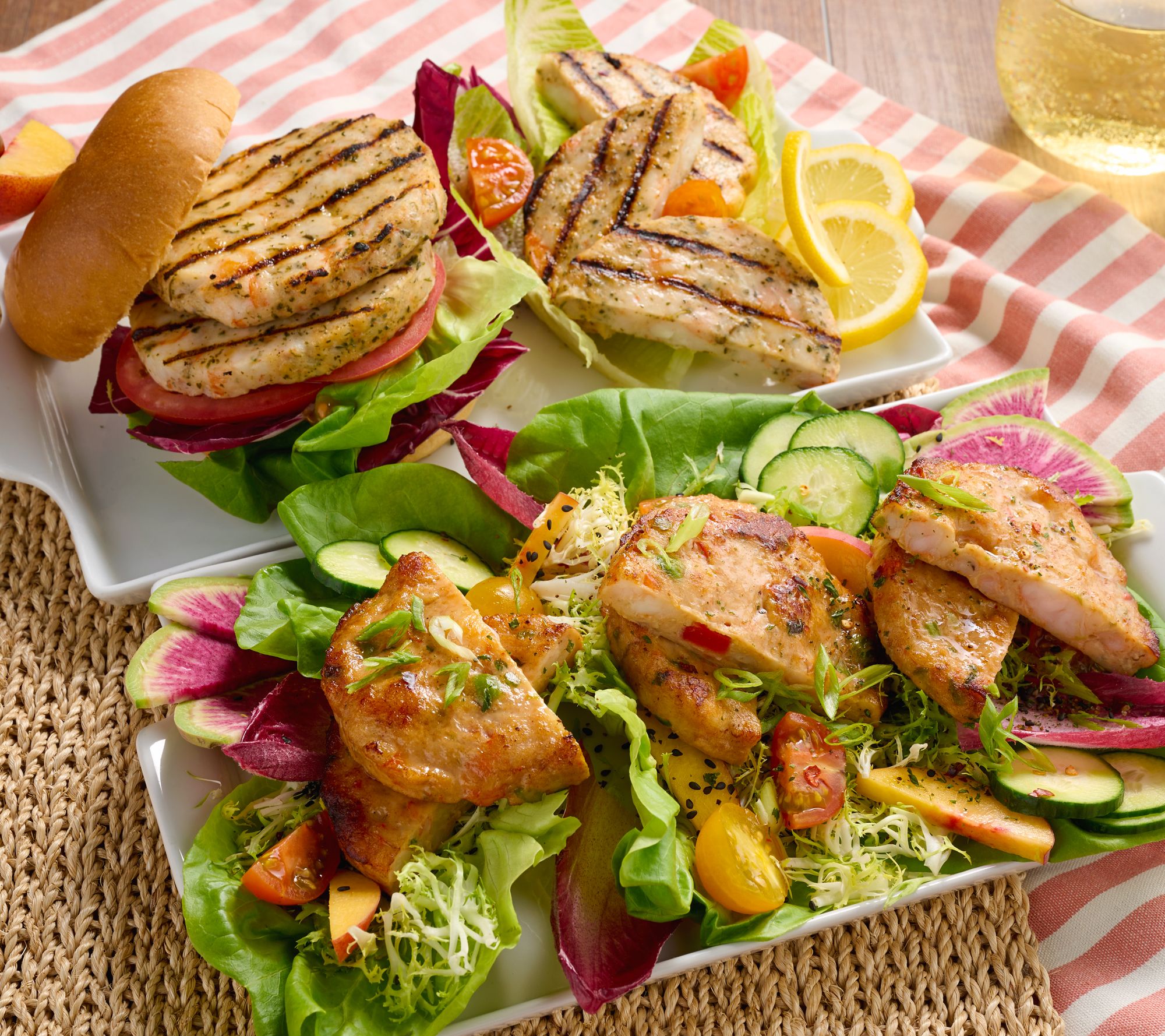 Blue Circle Foods (8) 3.5-oz Shrimp Burgers