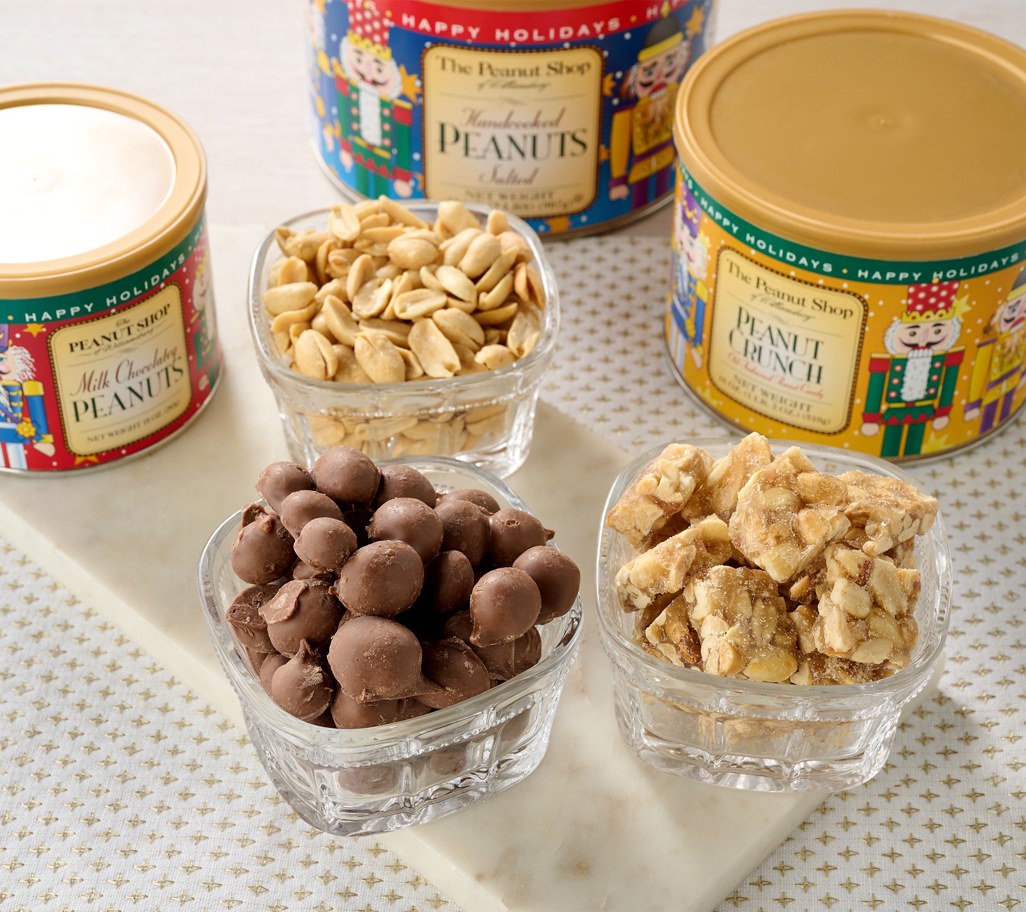 SH12/7 The Peanut Shop of Williamsburg Nutcracker Nut Mix Tower
