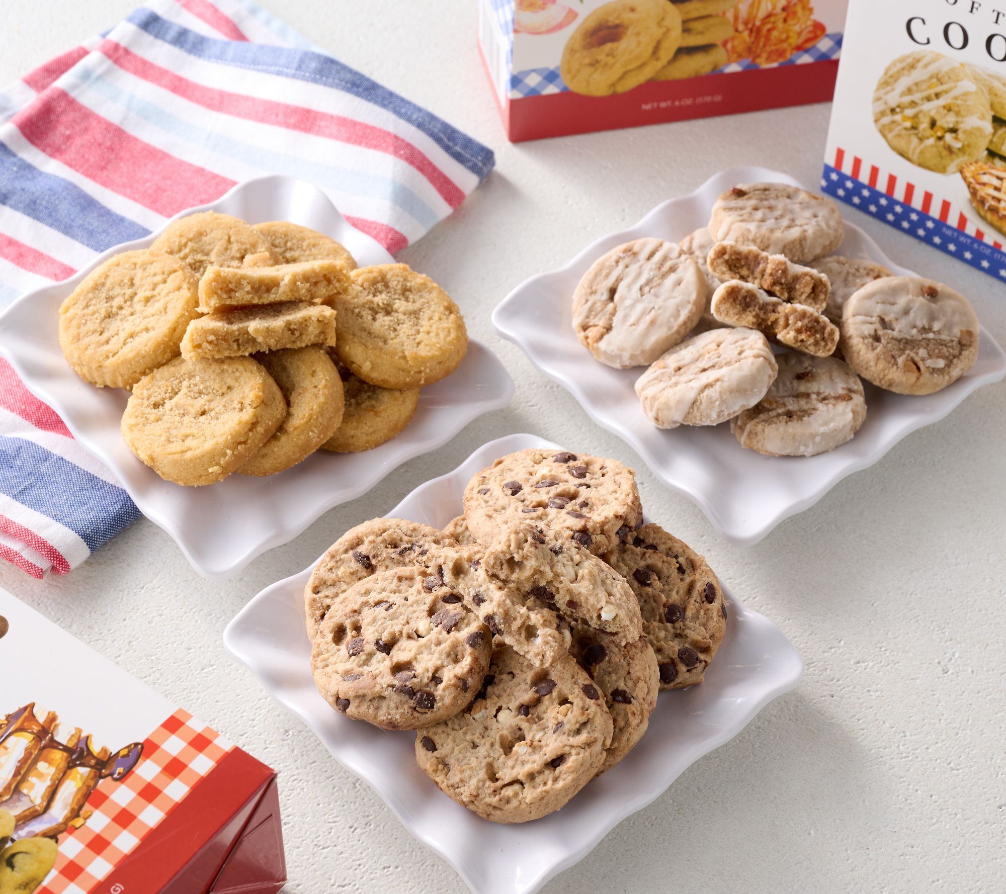 Too Good Gourmet 32pc Patriotic Soft Batch Cookies In 4 Bags
