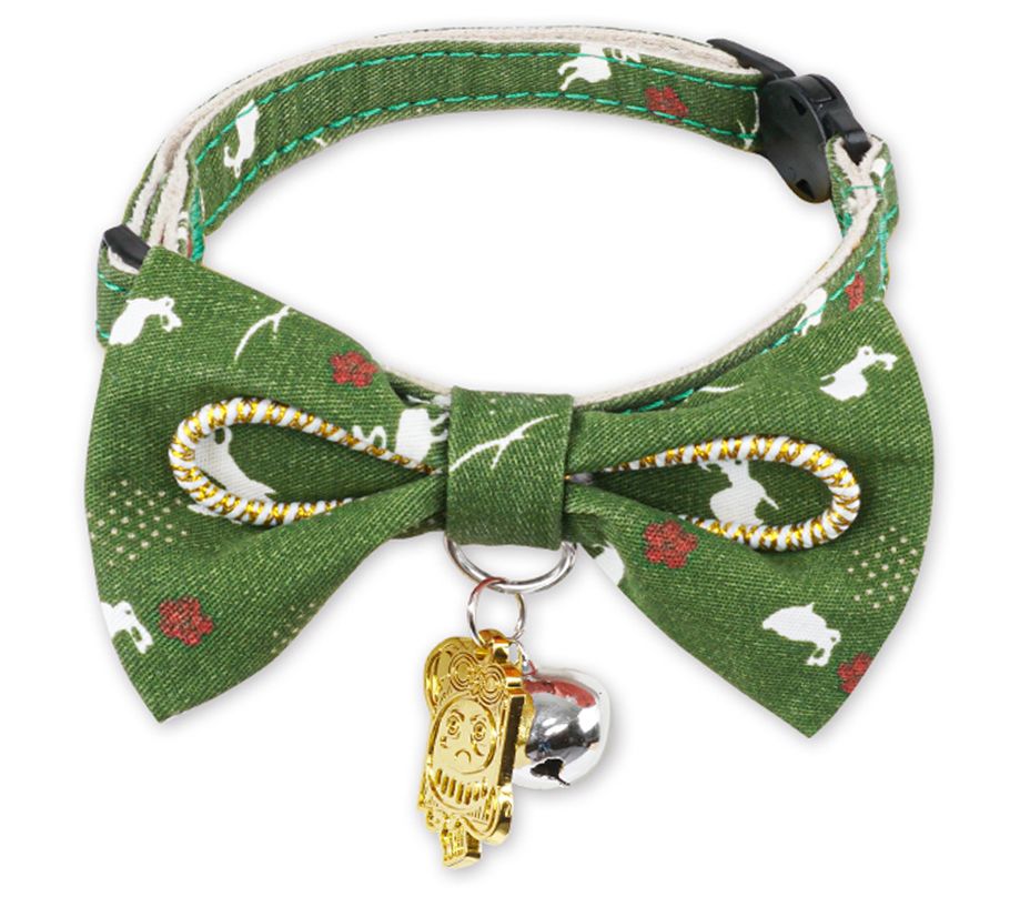 Touchcat Elegant Collar with Large Bowtie and Bell