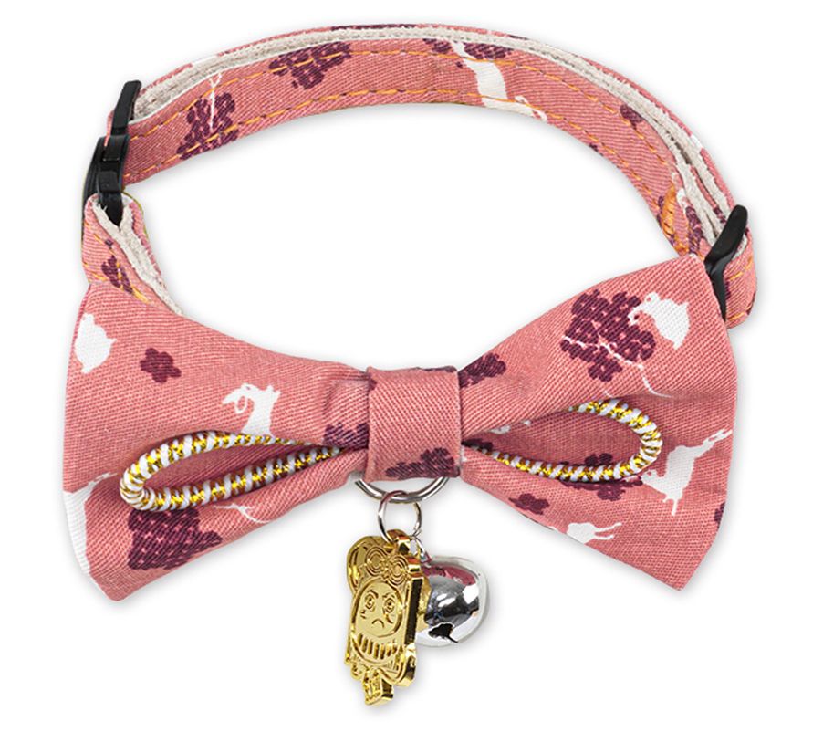 Touchcat Elegant Collar with Large Bowtie and Bell