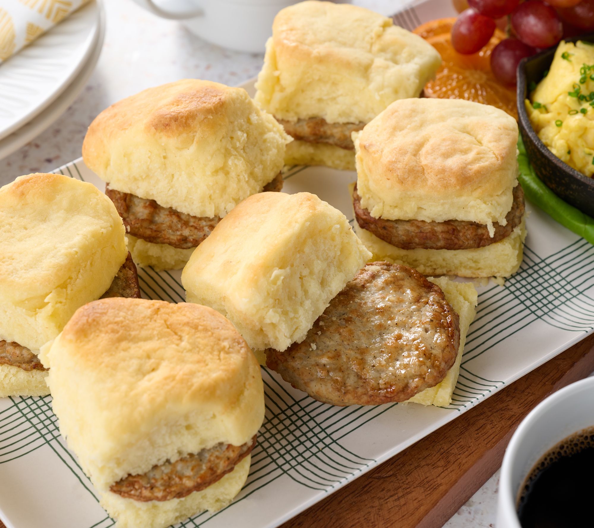 Callie's Charleston Biscuit 12 Sausage Biscuit Sandwhiches