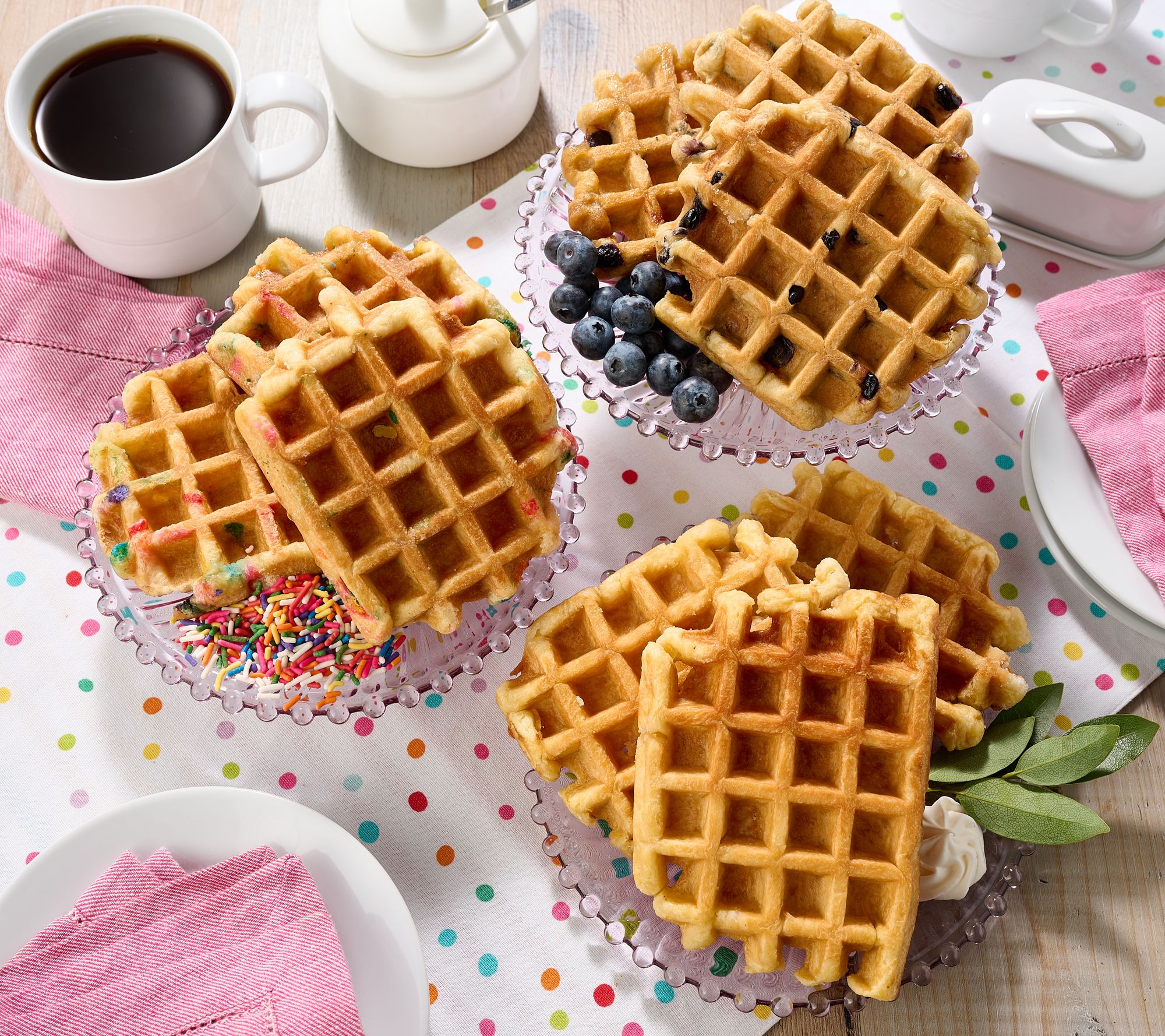 Le Waf (9) 4oz Sweet Artisan Waffles In Choice of Flavor