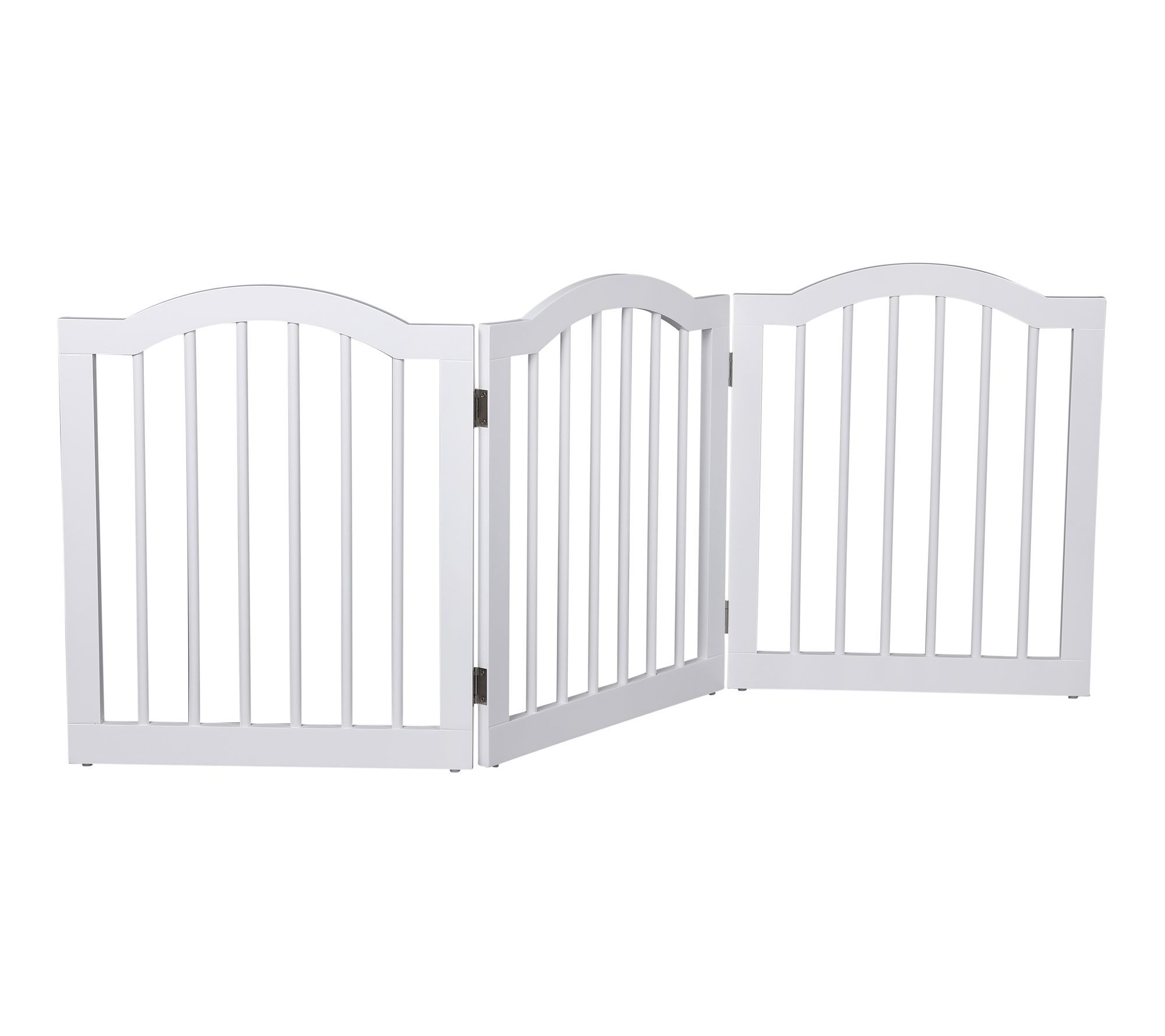 BirdRock Home Foldable Wooden Freestanding 3 Panel Dog Gate