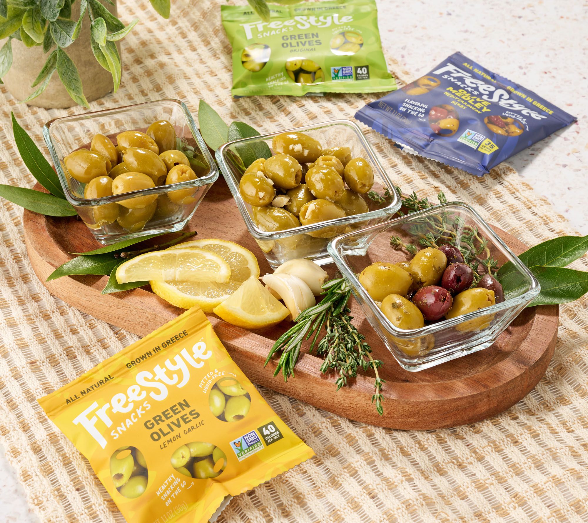 Freestyle Snacks 9-ct Bags of Premium Greek Olives