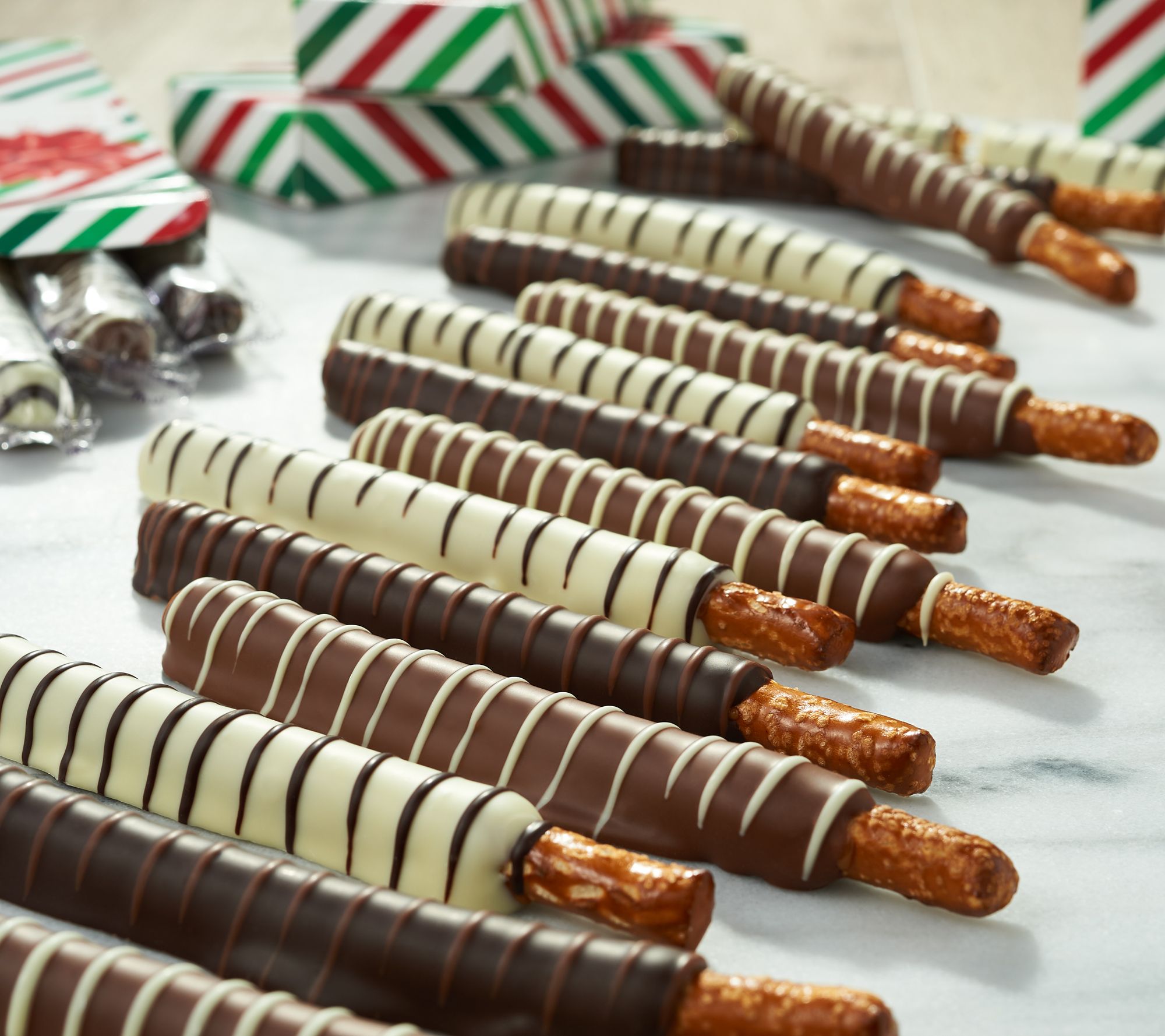 Mrs.Prindable's 21Piece Dipped Pretzel Rod Assortment