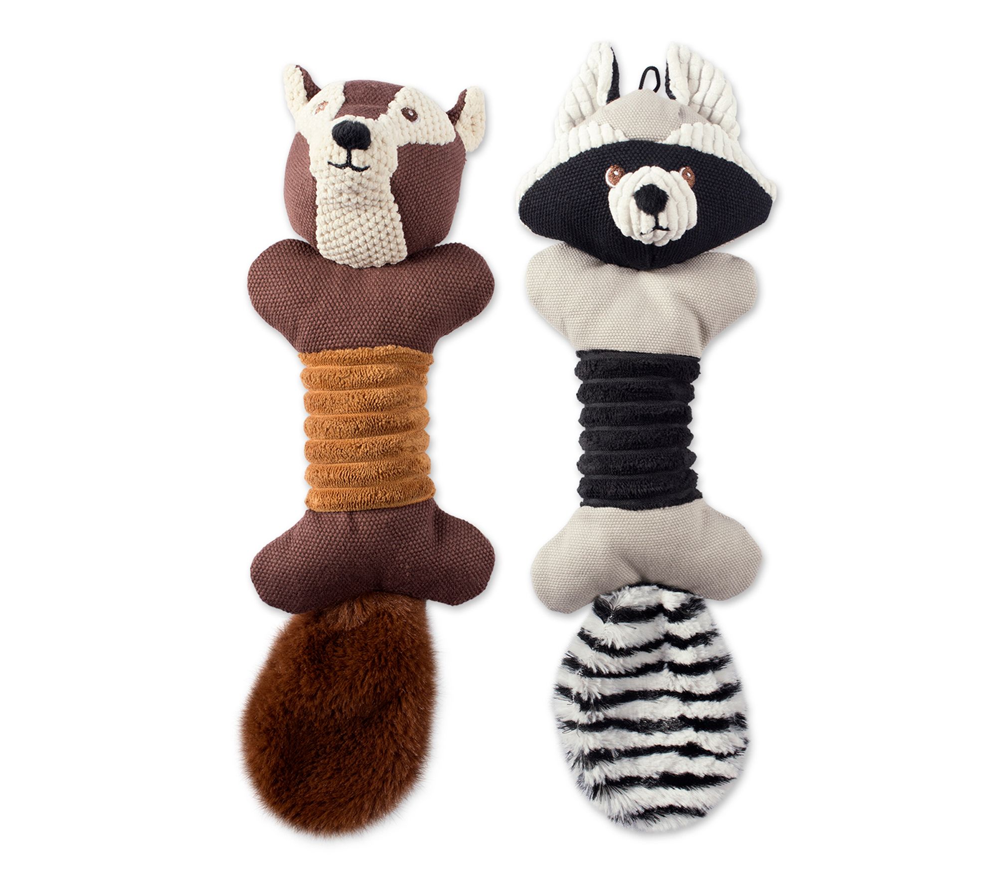 squeaky racoon dog toy