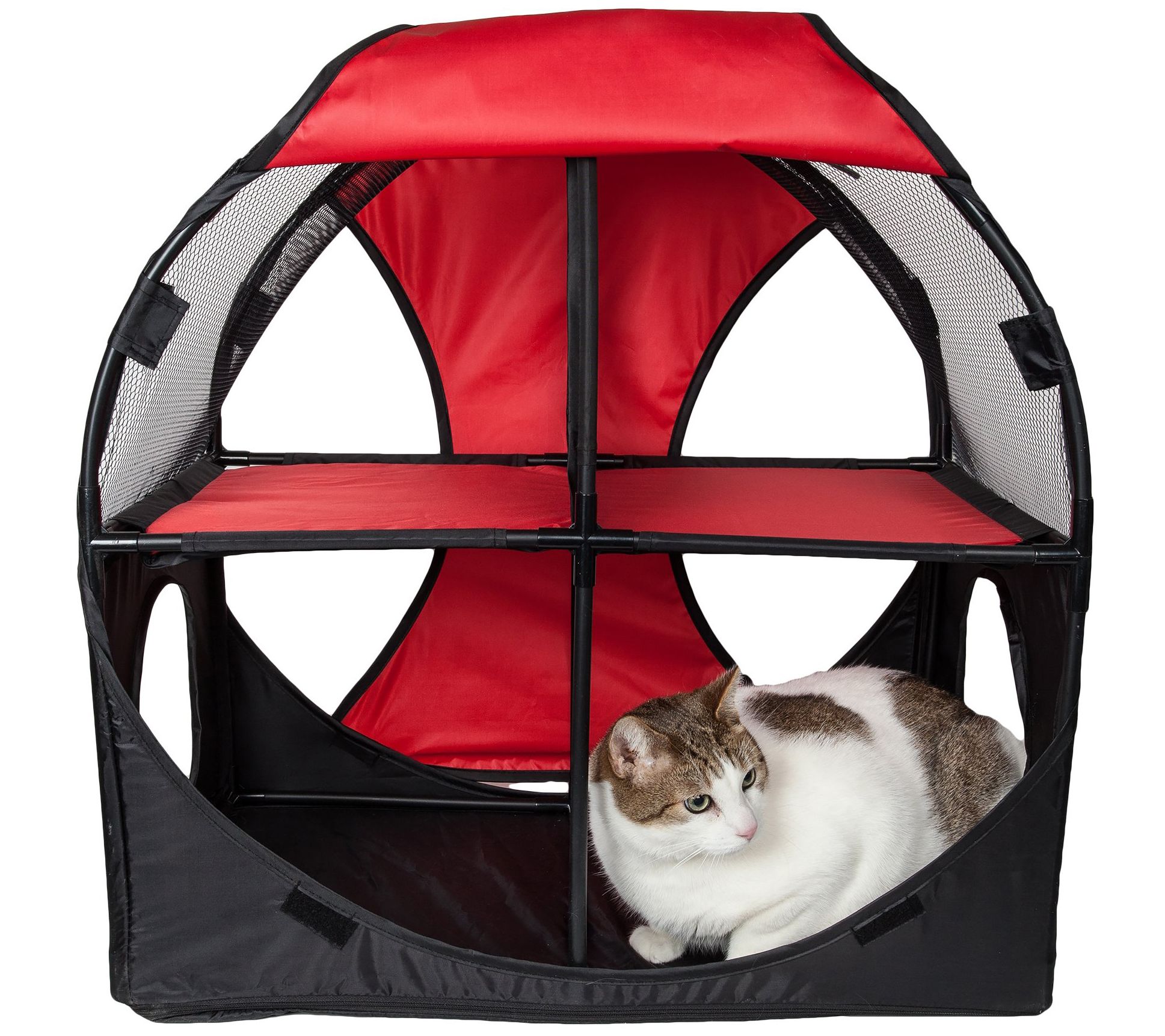 Pet Life Kitty Play Obstacle Travel Soft Folding Pet Cat Hous