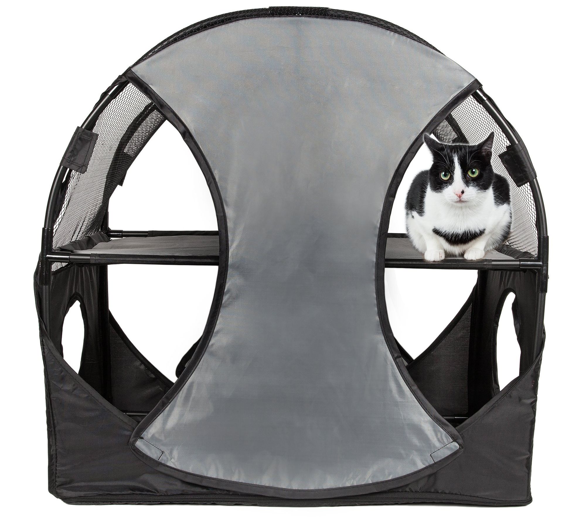 Pet Life Kitty Play Obstacle Travel Soft Folding Pet Cat Hous