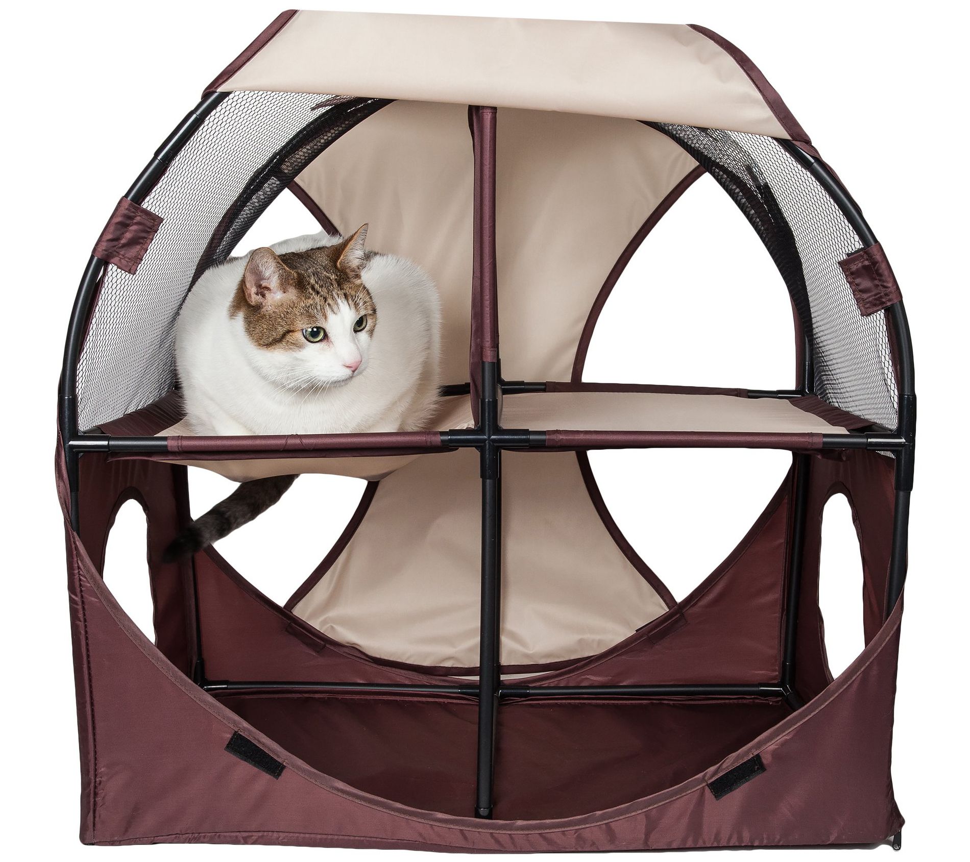 Pet Life Kitty Play Obstacle Travel Soft Folding Pet Cat Hous