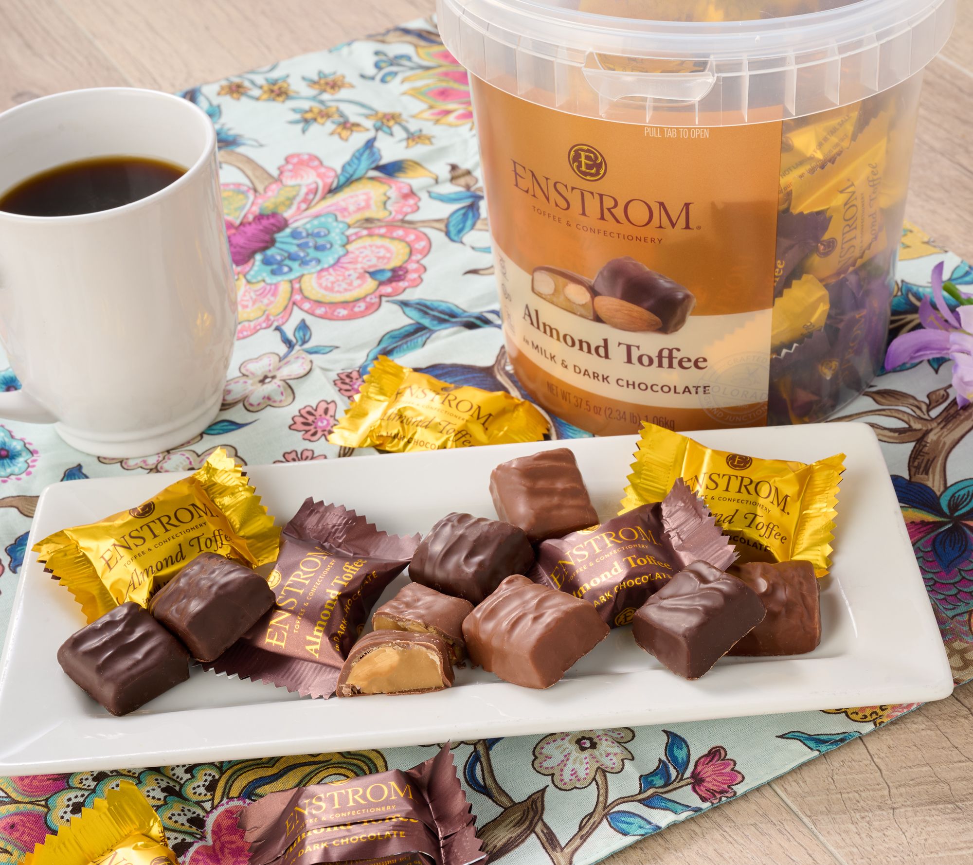 Enstrom 2.3lb Tub Individually Wrapped Toffee Petites