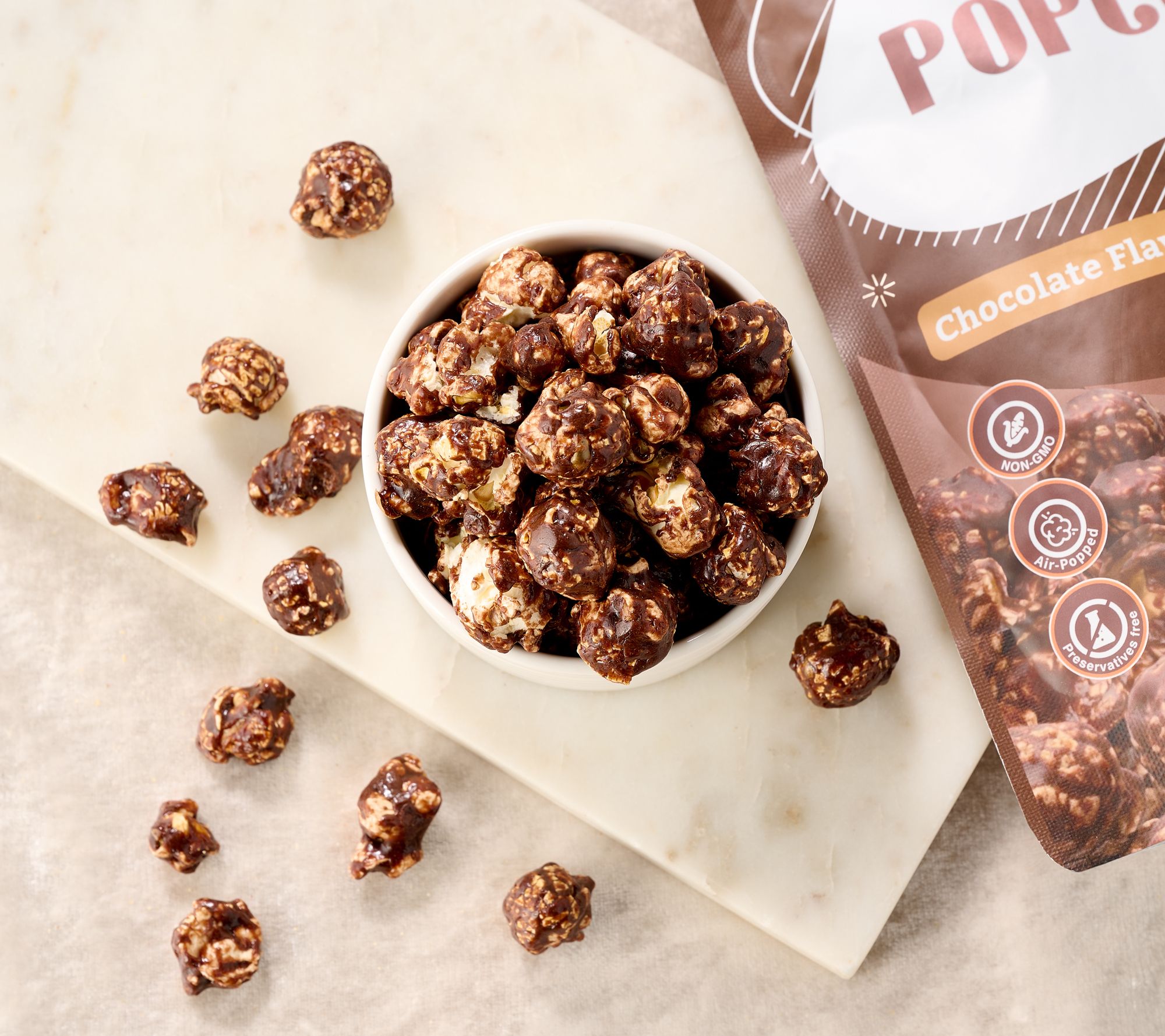 SH 11/9 Chef Poppin (8) 4.2 oz. Sweet Gourmet Coated Popcorn