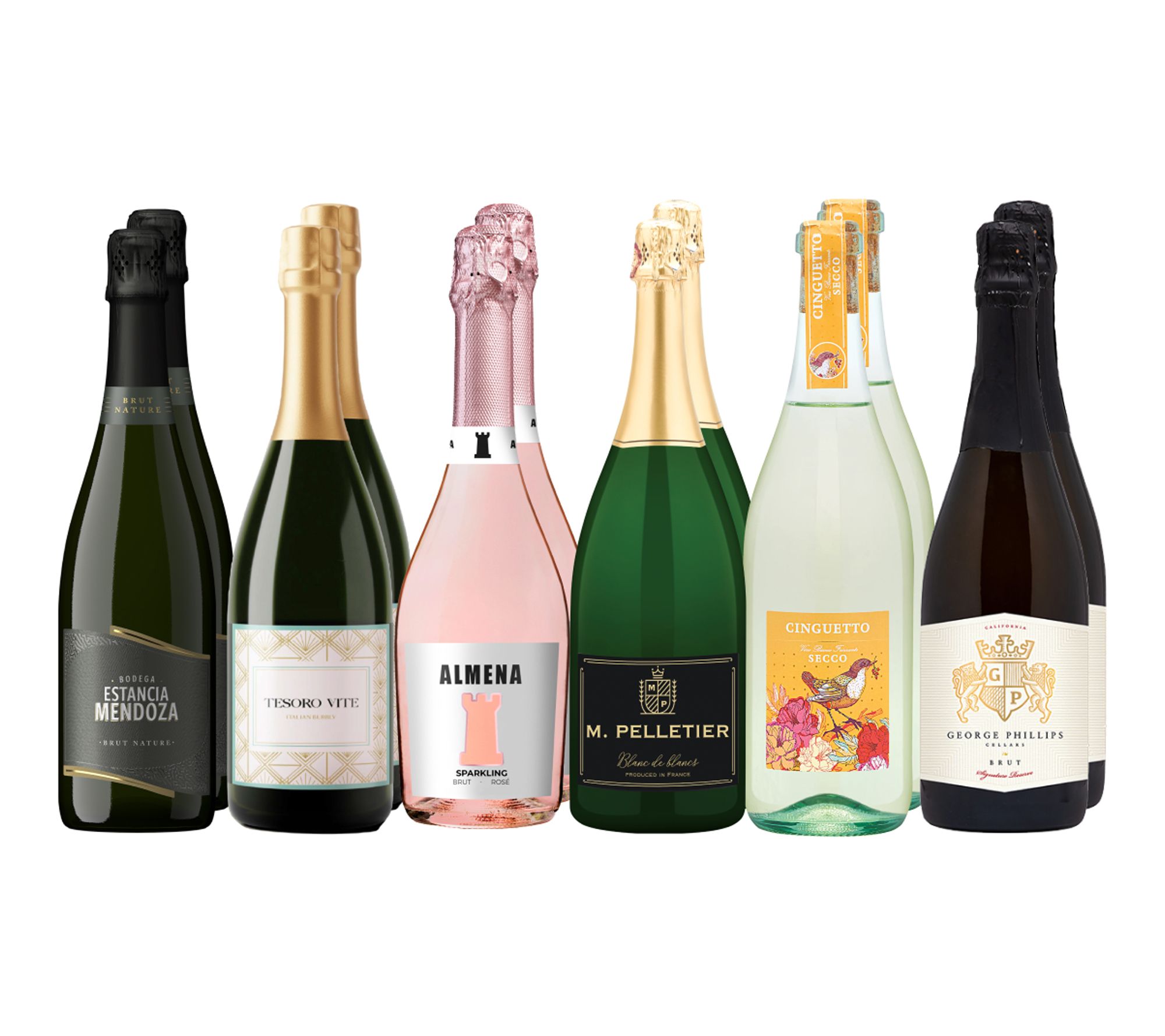 Hemisphere 12 -750ml Btl Pop the Globe Sparkling Wine Collection