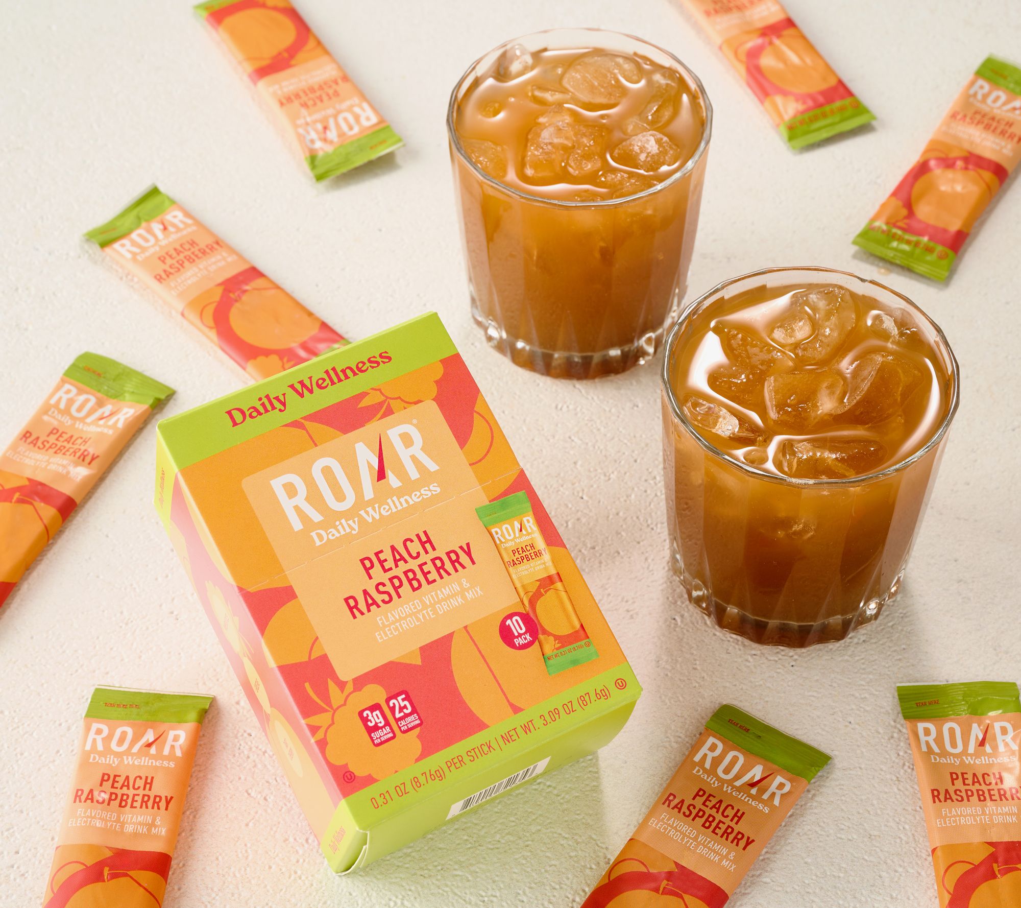 Roar Daily Wellness 10-ct Prebiotic & Greens Drink Mix