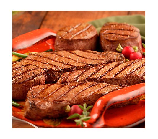 Kansas City (4) 10-oz Filet Mignons & (4) 16-oz Strip Steaks