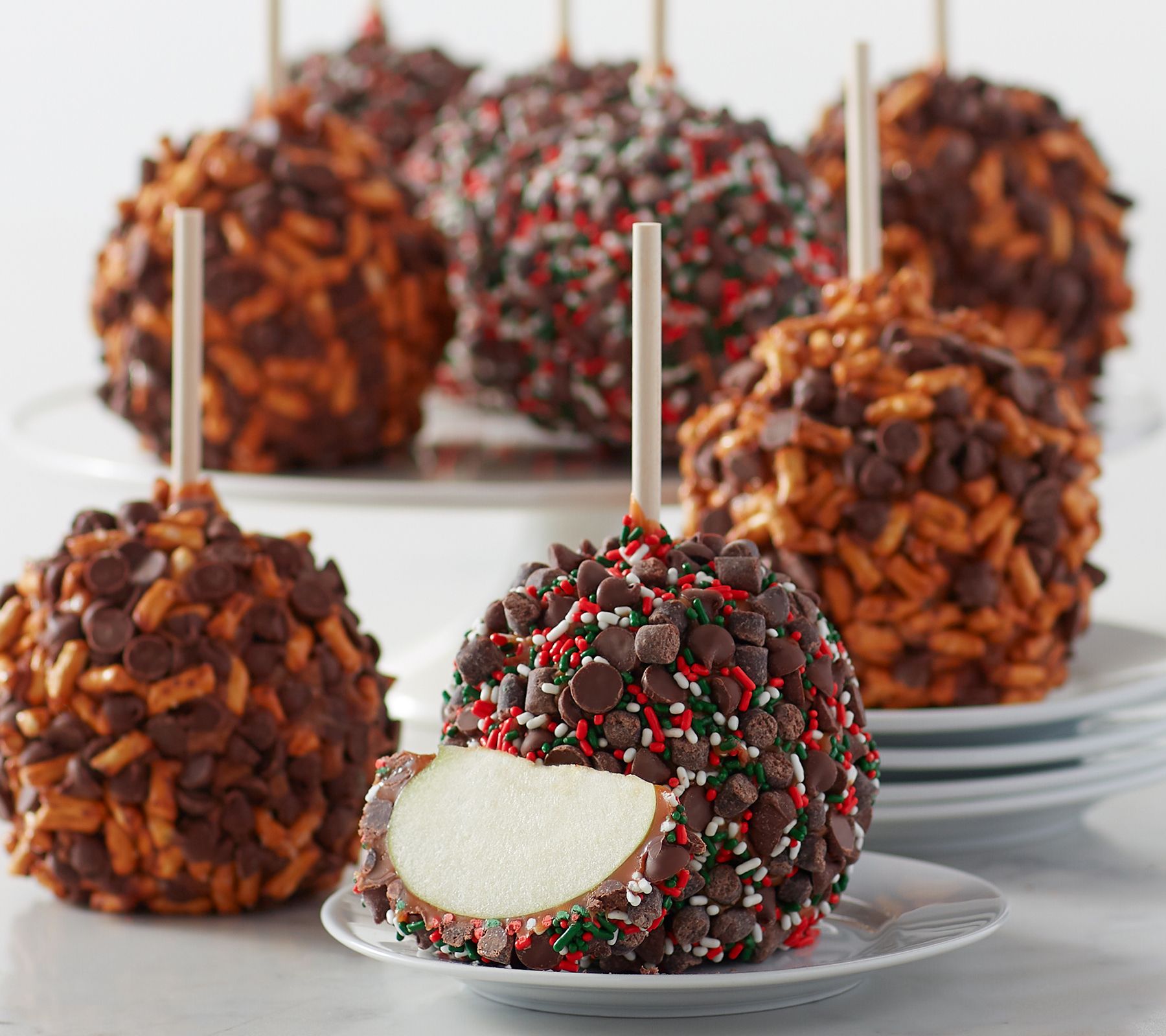 SH 11/12 Mrs.Prindable's 8-Piece Large Size Holiday Apples - QVC.com