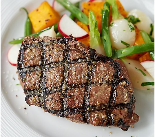 Kansas City Steak (8) 6-oz Top Sirloin Steaks with Seasoning