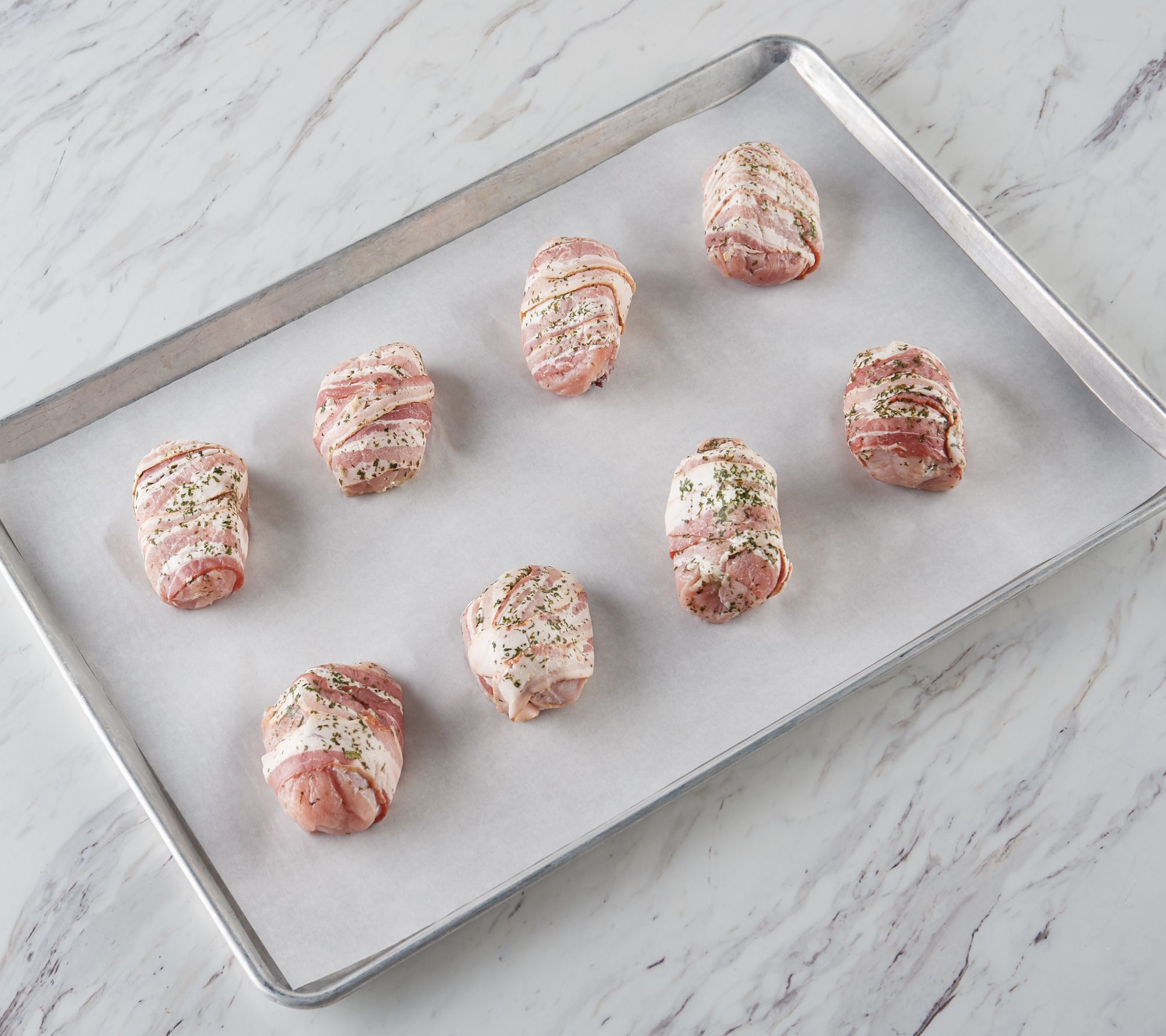 Corky's BBQ (8) 8oz Bacon Wrapped Stuffed Turkey Breast