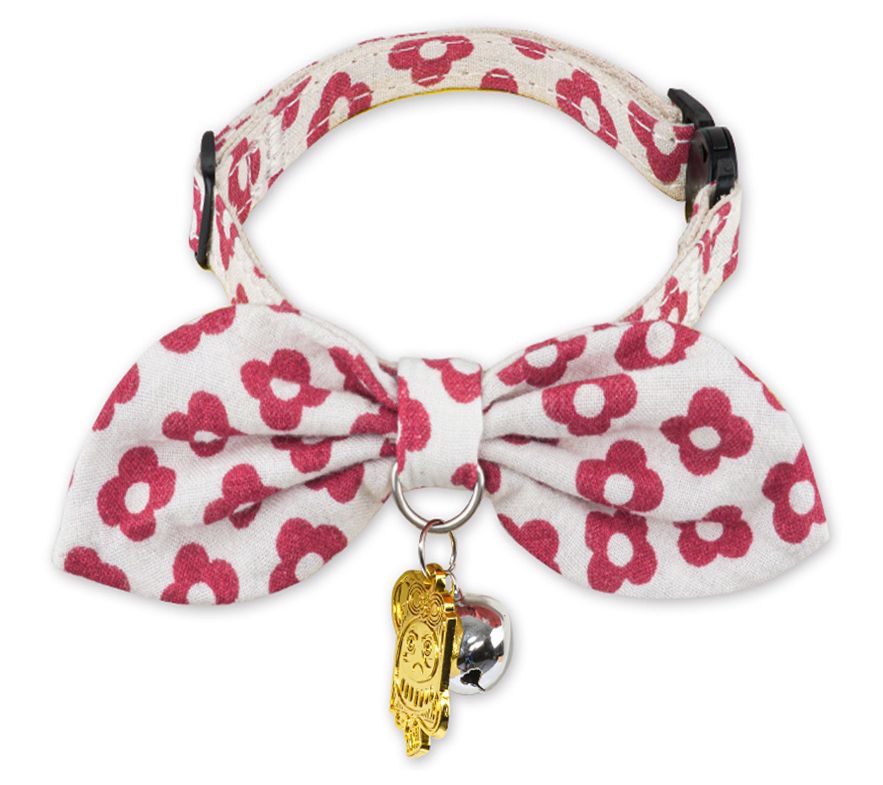 Touchcat Designer Collar with large Bowtie andBell