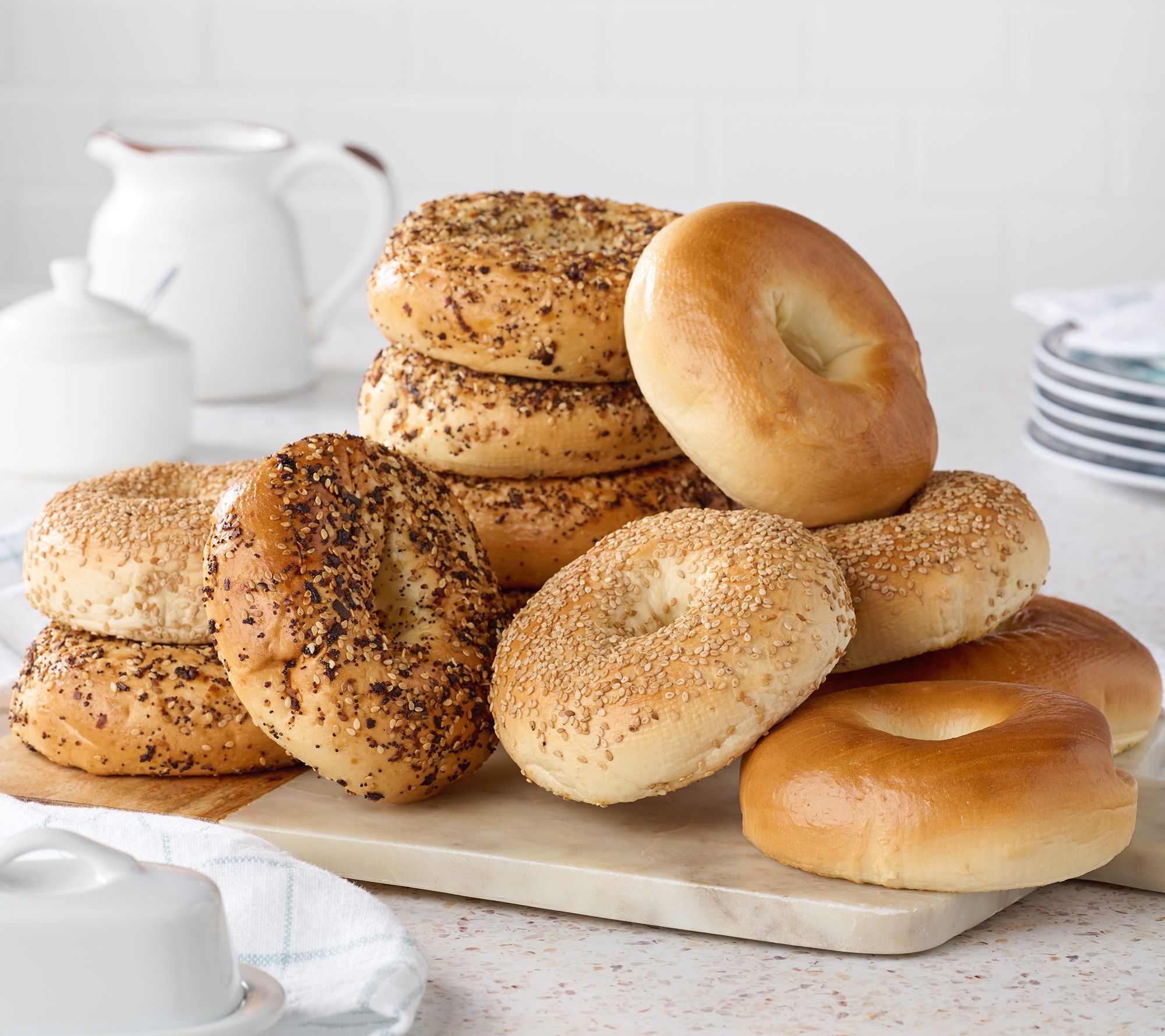 Just Bagels (24) 4 oz. Boiled NYC Bagels