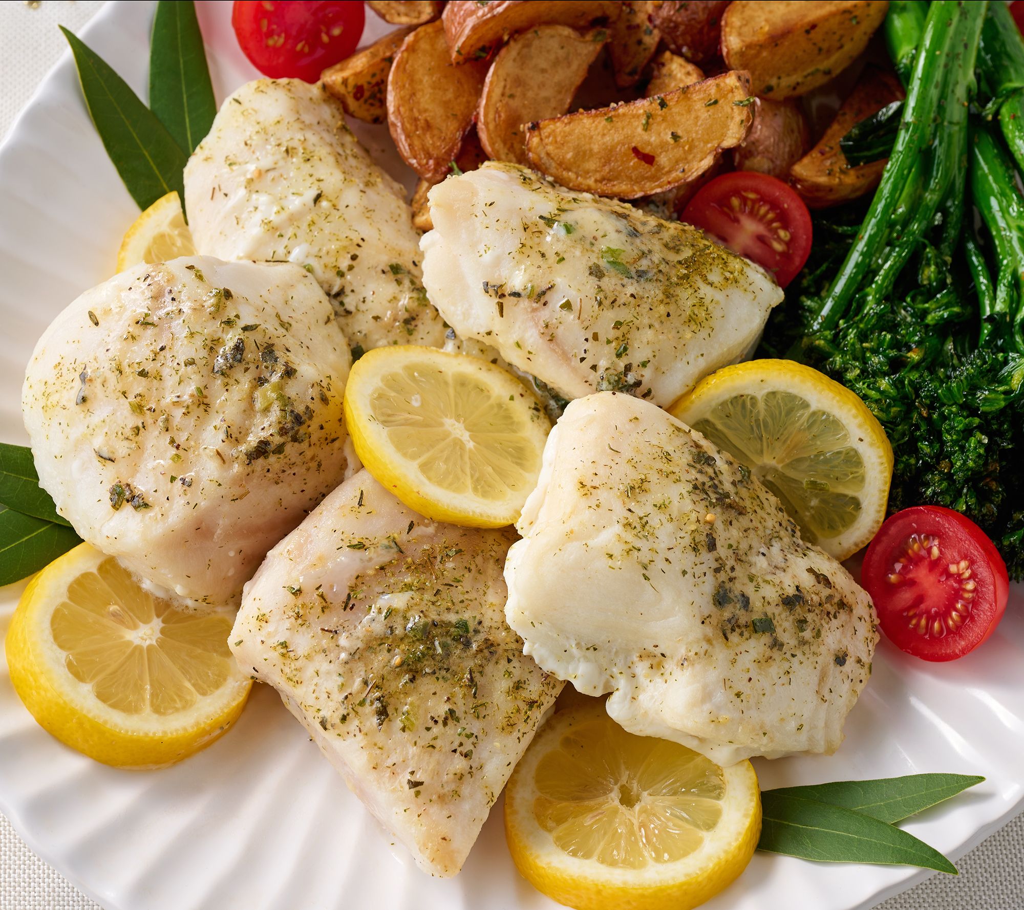 Egg Harbor (12) 5oz Halibut Filets with Garlic Herb Butter