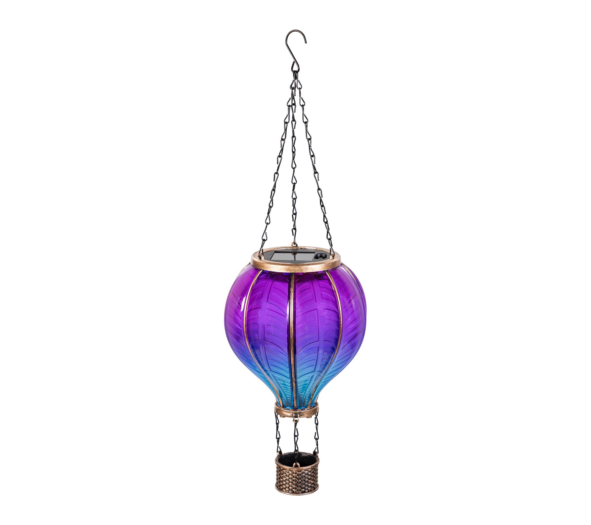 Plow & Hearth Solar Hanging Hot Air Balloon Lantern