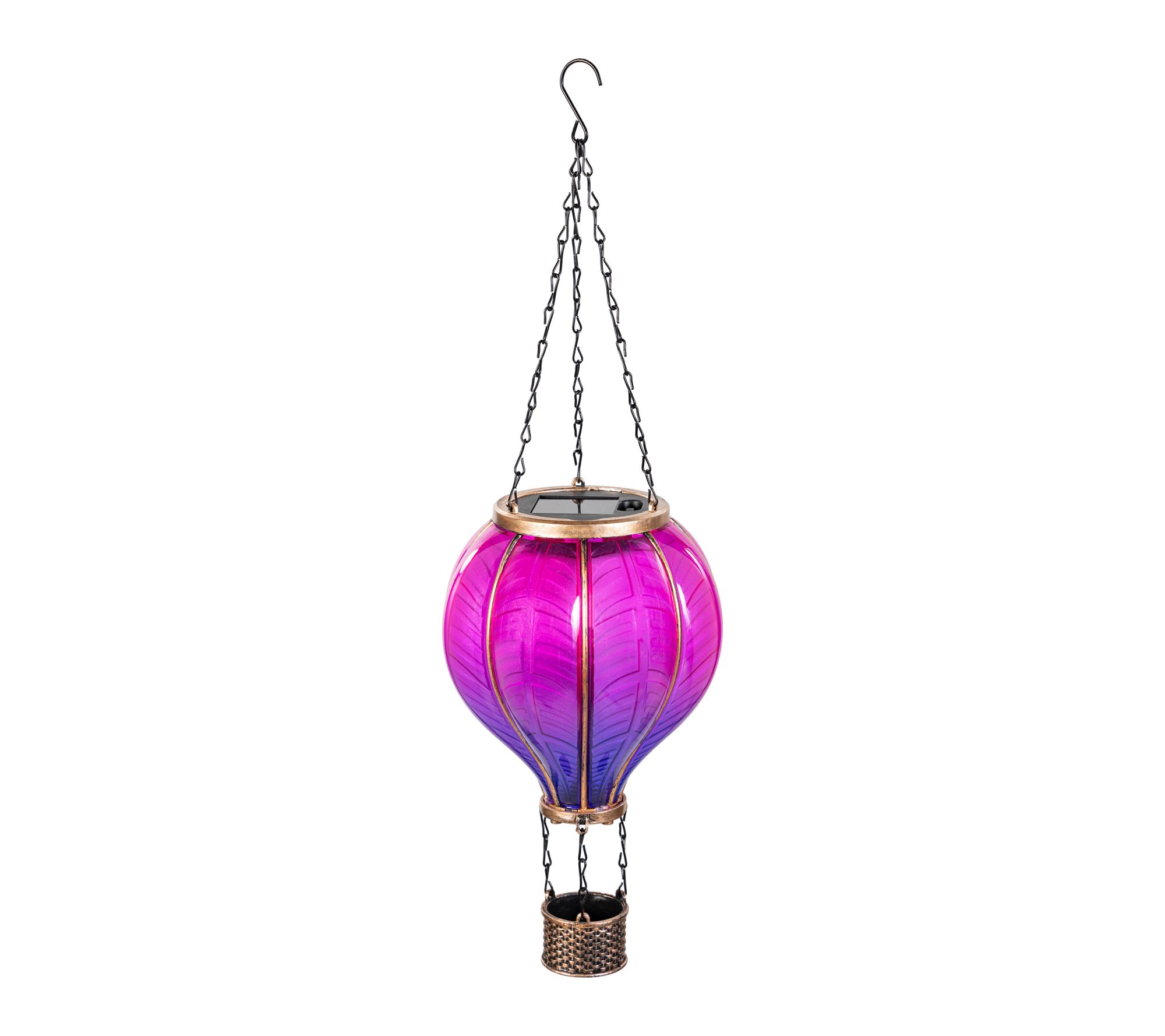 Plow & Hearth Solar Hanging Hot Air Balloon Lantern