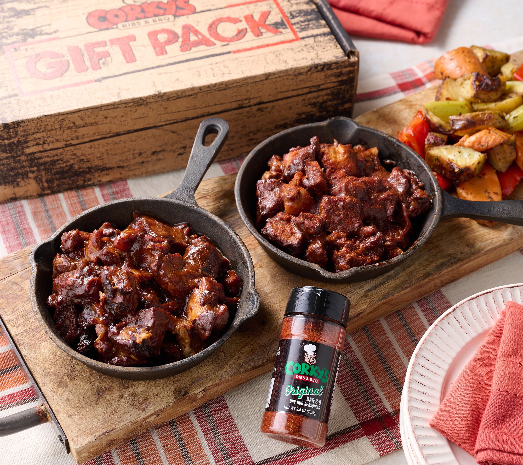 Corky's BBQ 6-lbs Burnt Ends with Dry Rub in Gift Box