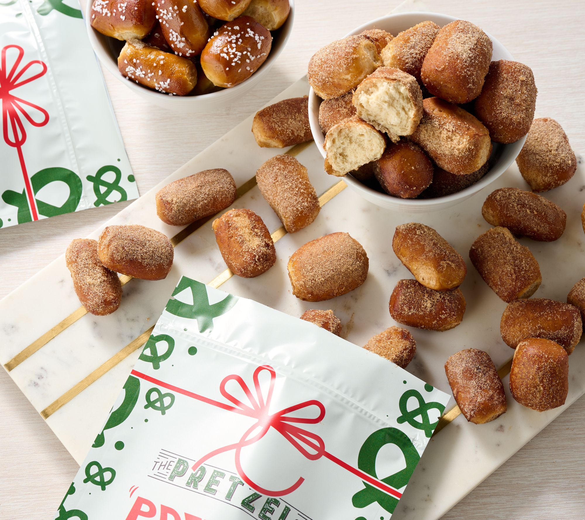 The Pretzel Co. 80 ct Cinnamon Sugar Shaker Pretzel Nuggets