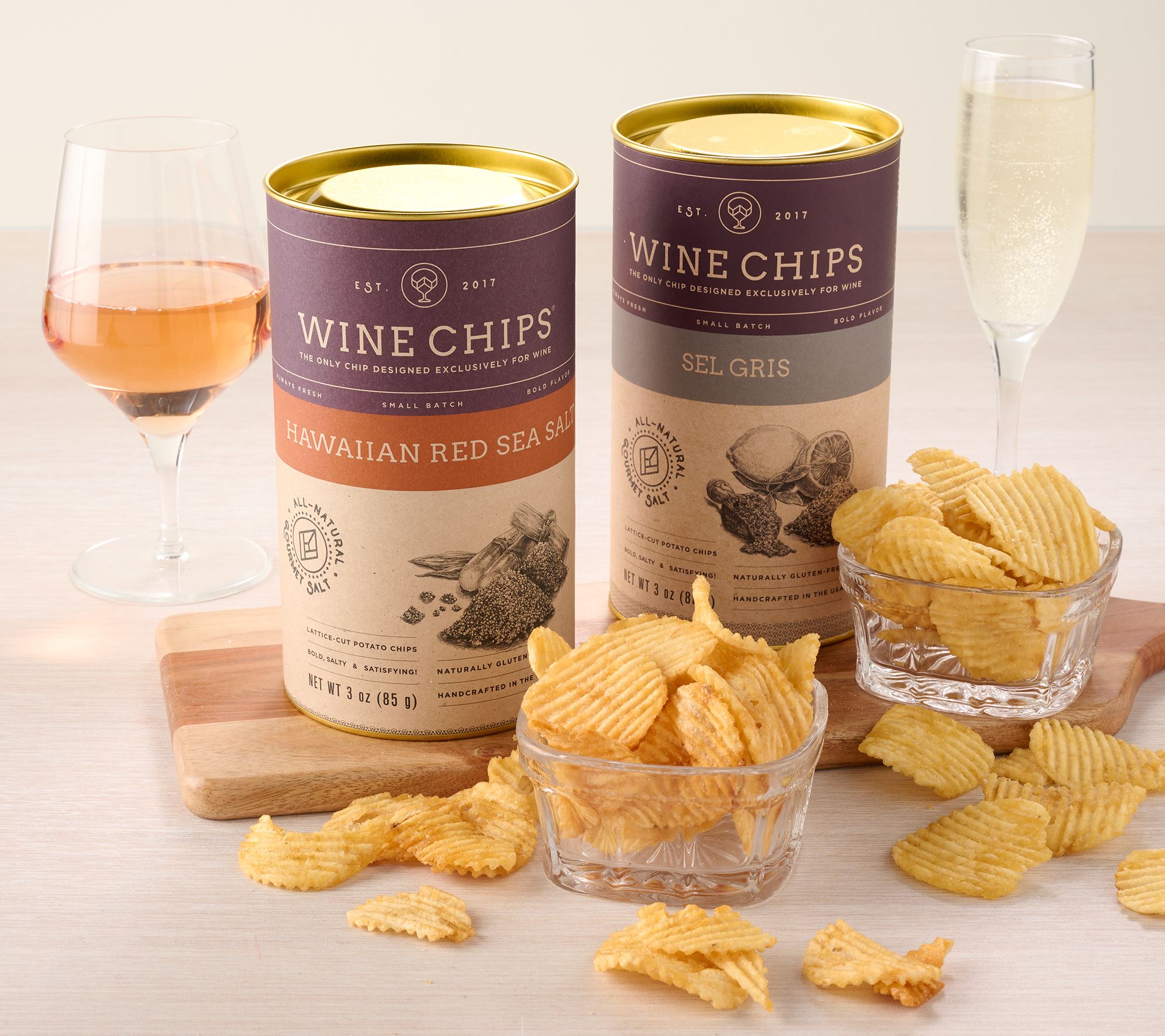 Wine Chips (2) 3-oz Estate Tubes In Choice of Flavor