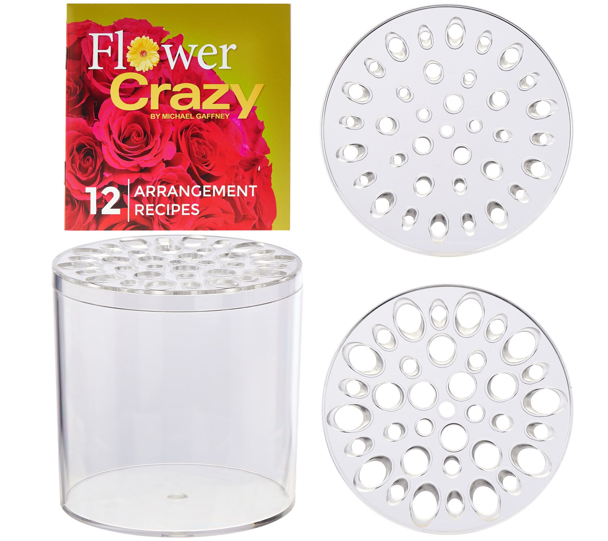 Flower Crazy Round Floral Arranger with Design Booklet