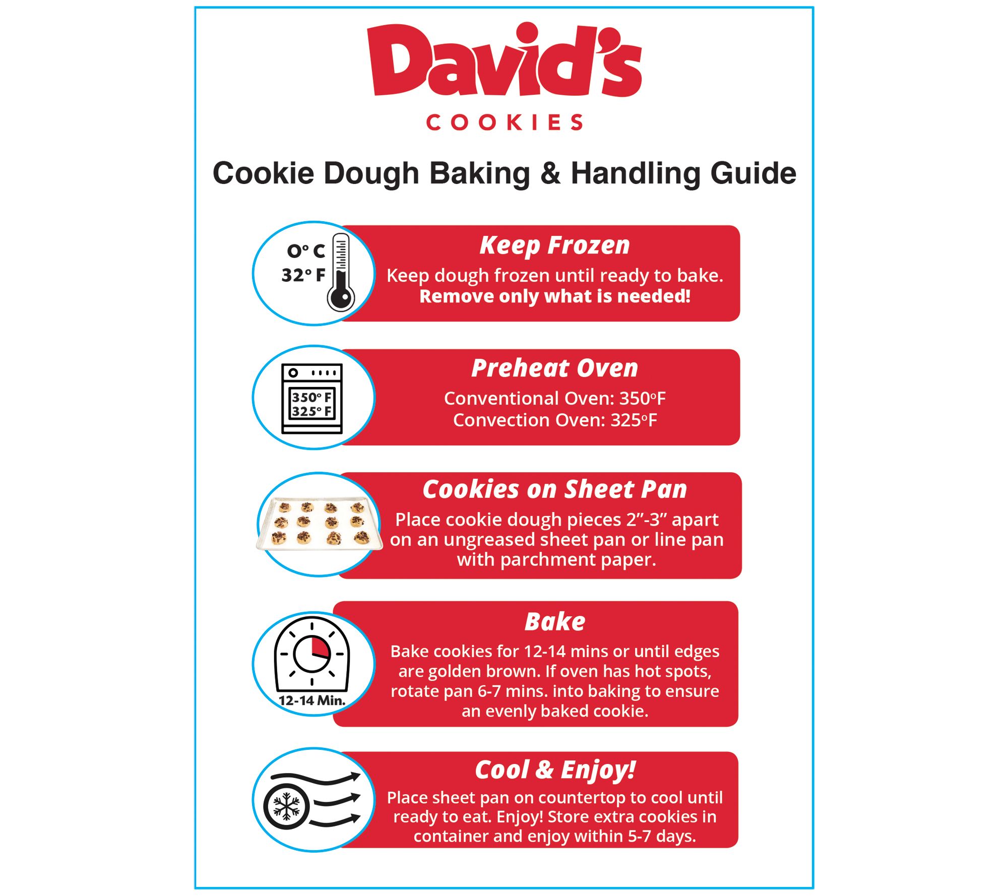 David's Cookies 100Piece Ready to Bake Preformed Cookies