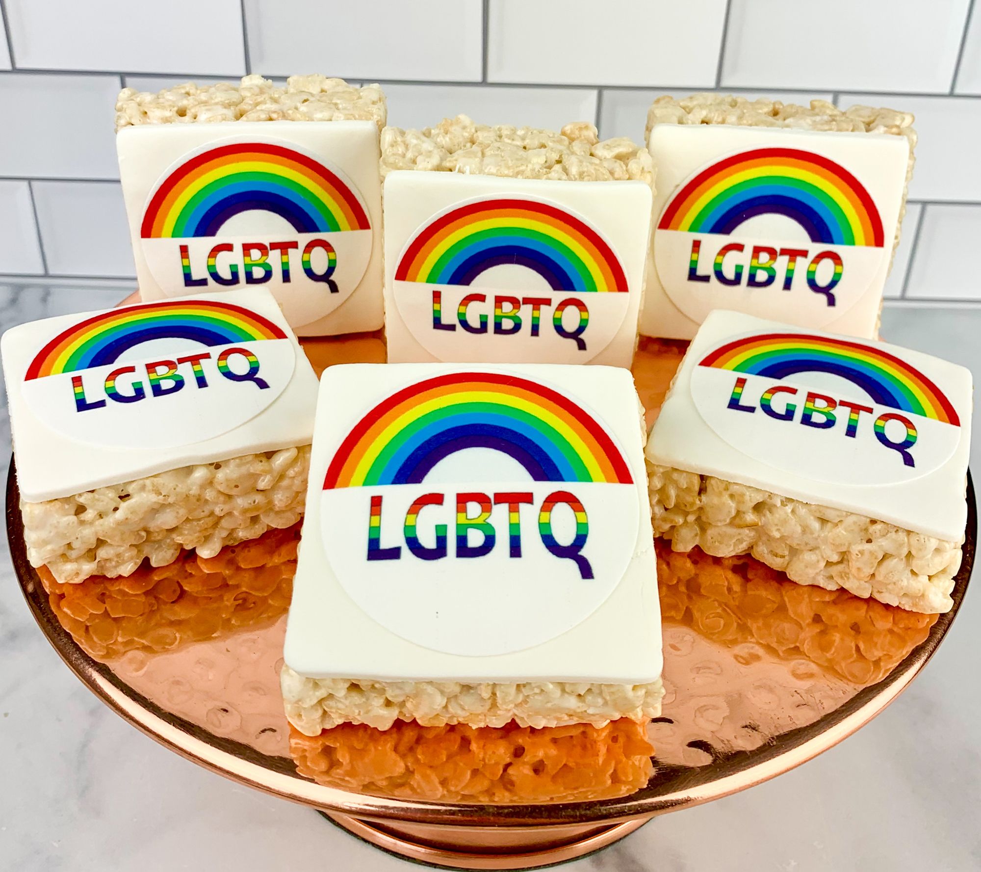 Creative Crispies 6-Pc LGBTQ Logo Treats
