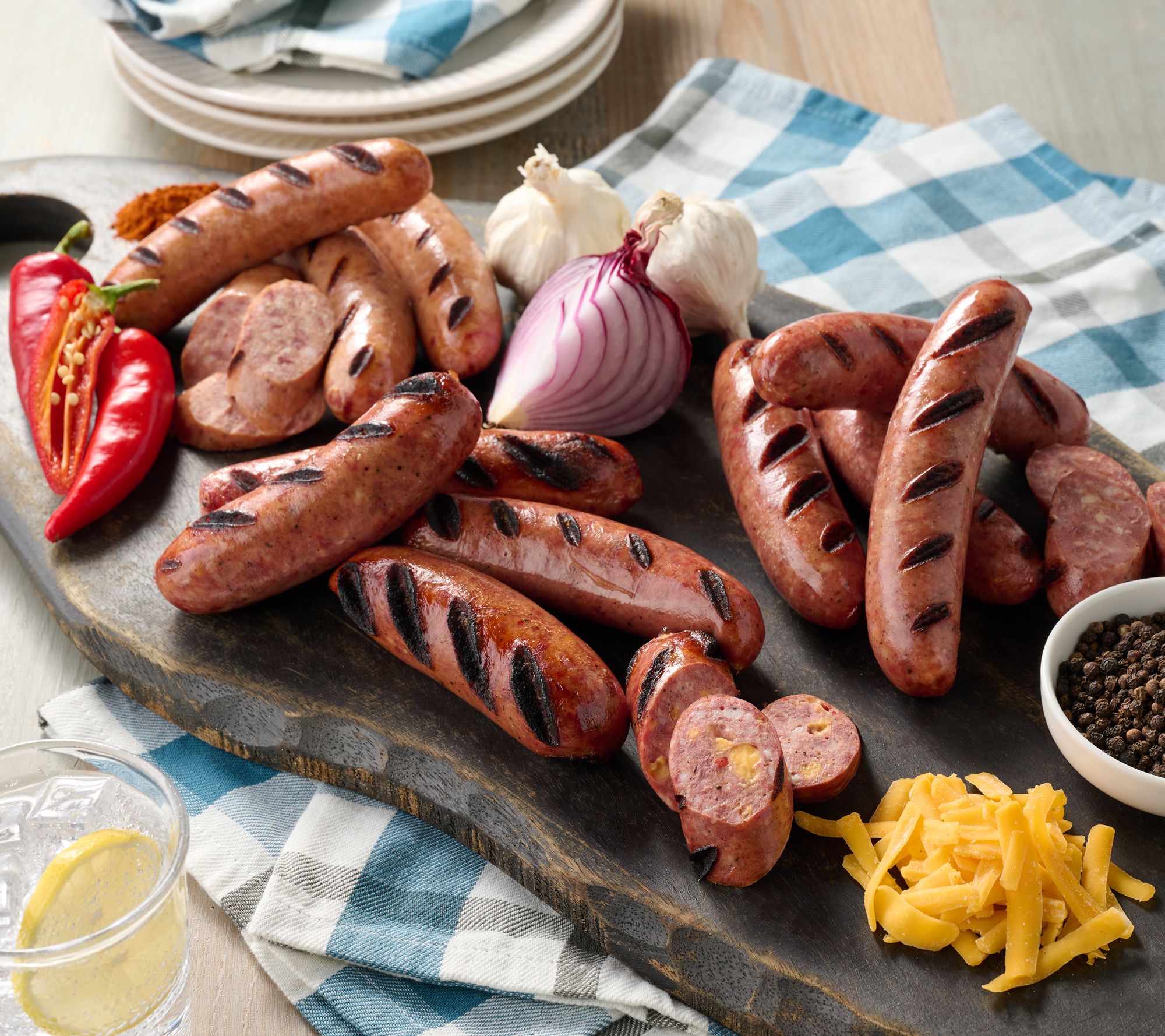 Mountain View Meats 3-lbs of Fully Cooked Sausage Tailgate Pack