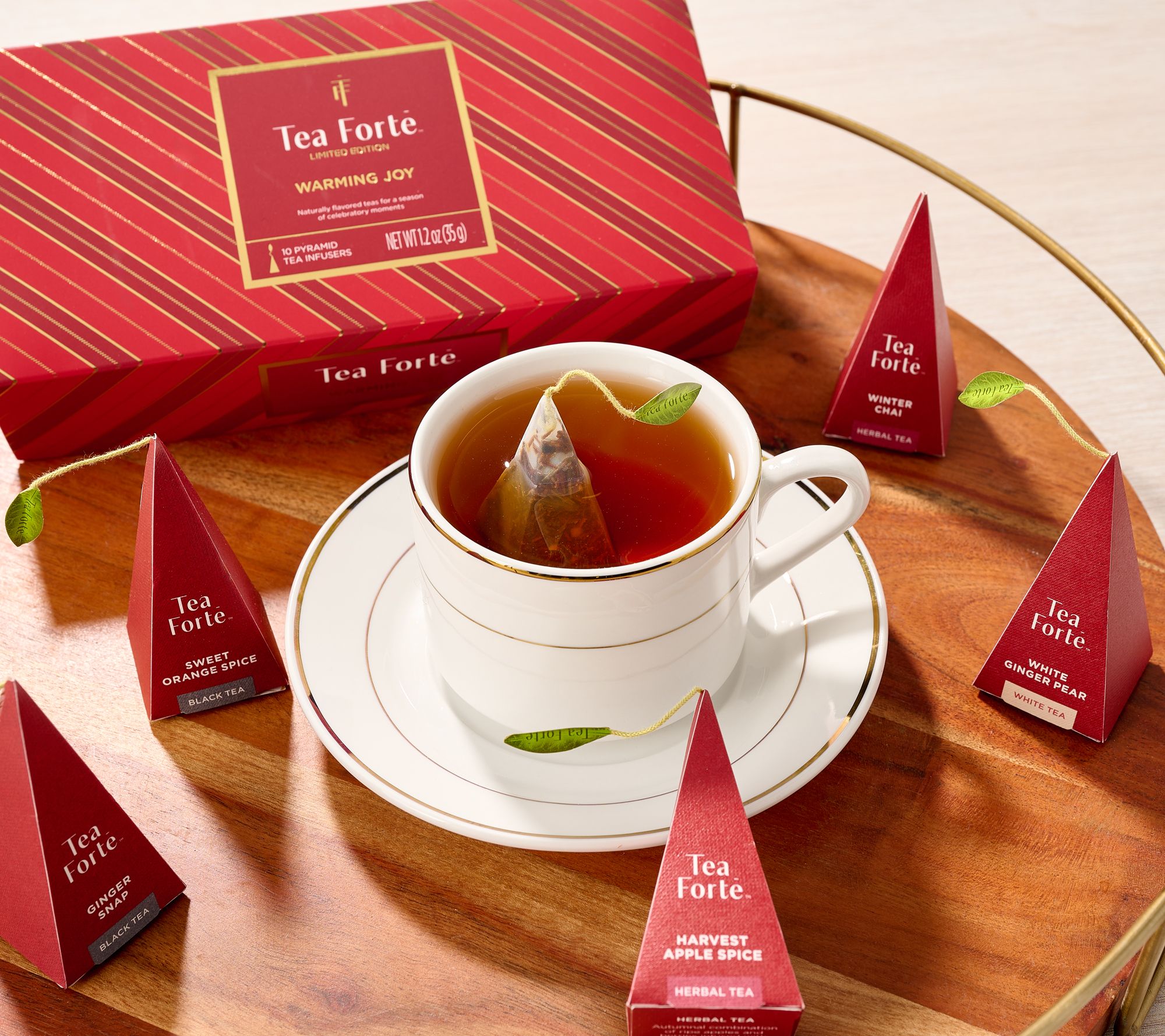 SH 12/7 Tea Forte (2) 10ct Holiday Tea Infuser Gift Boxes
