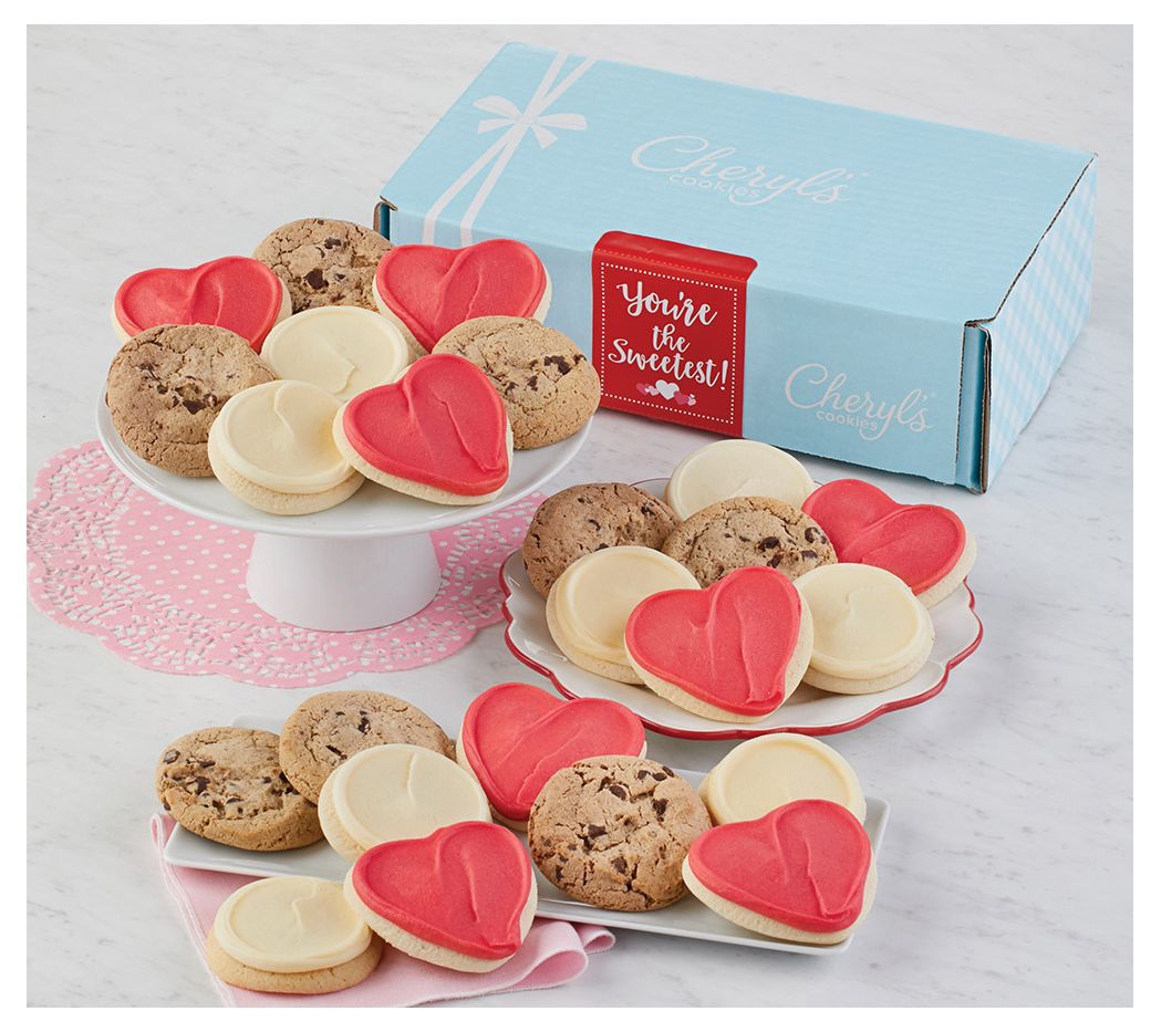 Cheryl's 24Pc You're the Sweetest Valentine's Assorted Cookies