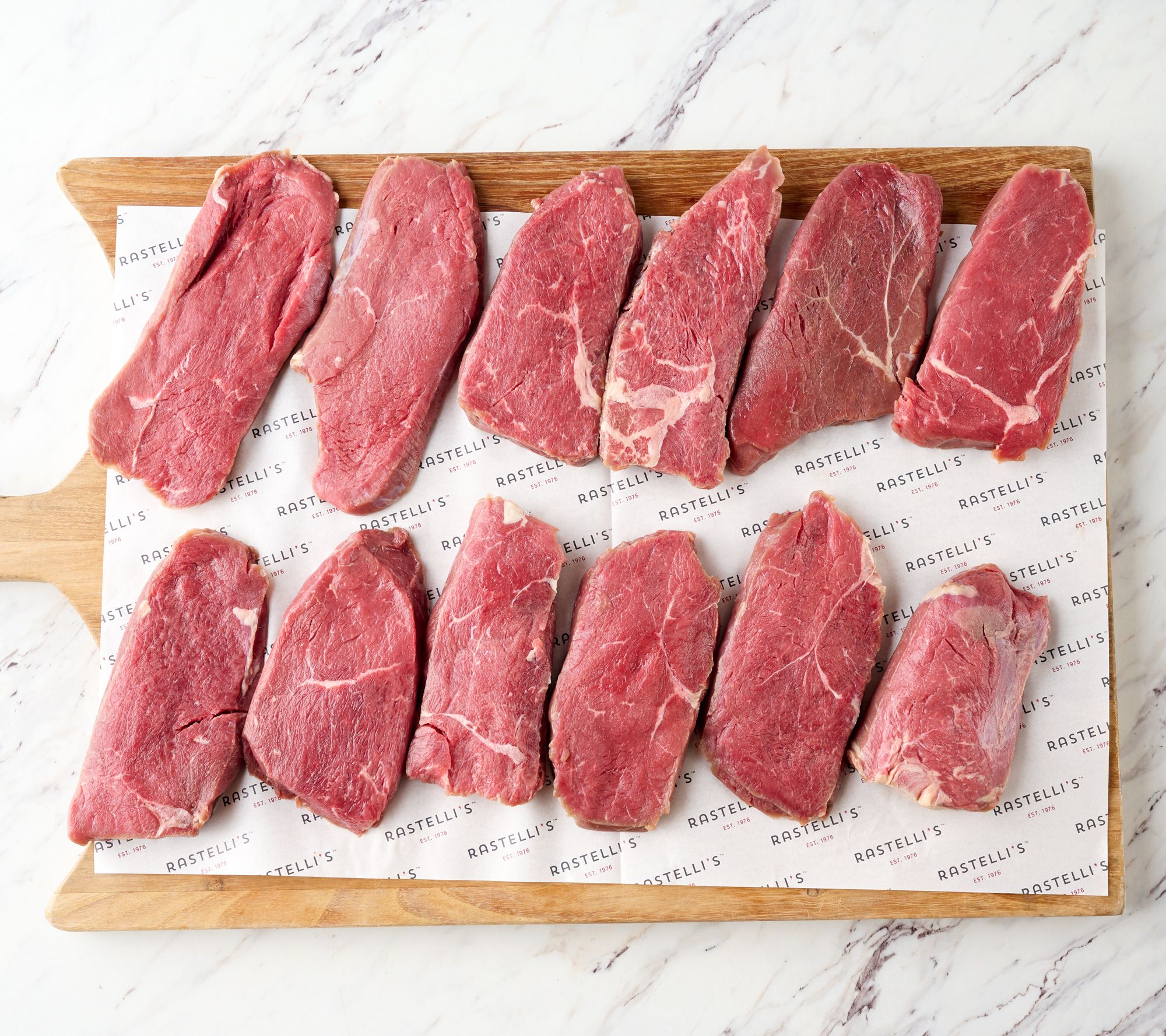 Rastelli's (12) 6-oz Black Angus Sirloin Steaks Auto-delivery - Qvc.com