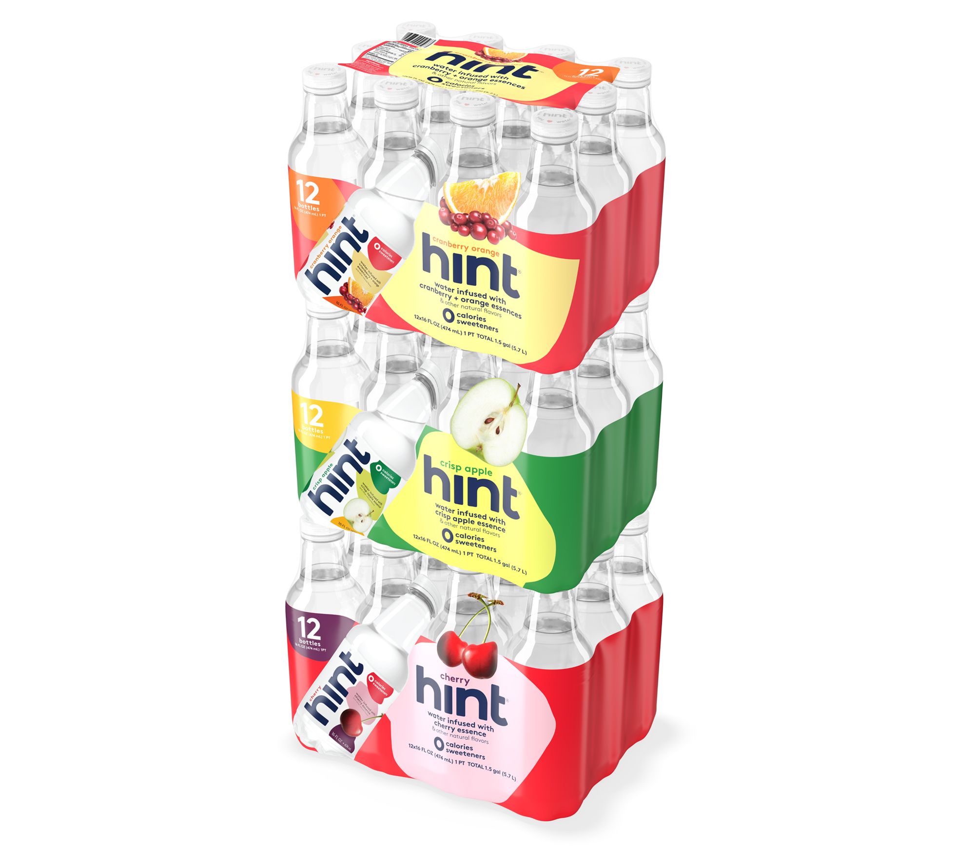 Hint Water (36) 16-oz Fruit Flavored Water Orchard Collection - QVC.com