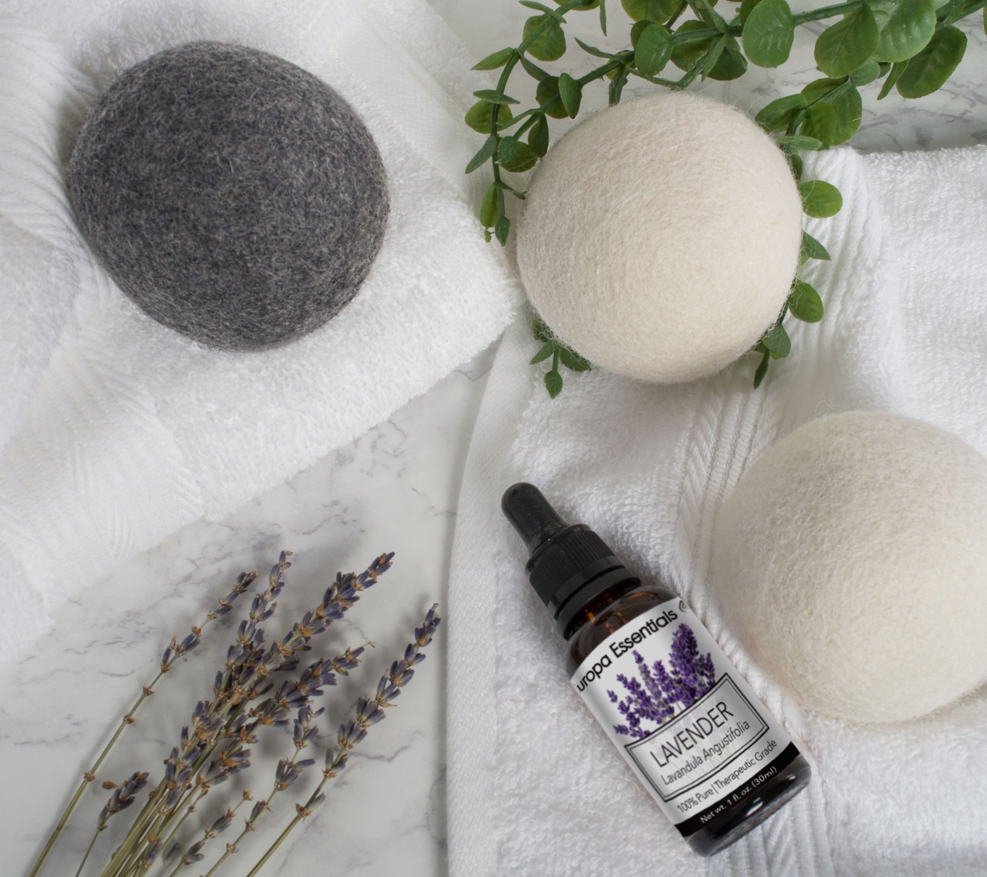 Europa Essentials Set of 6 Organic Wool Dryer Balls