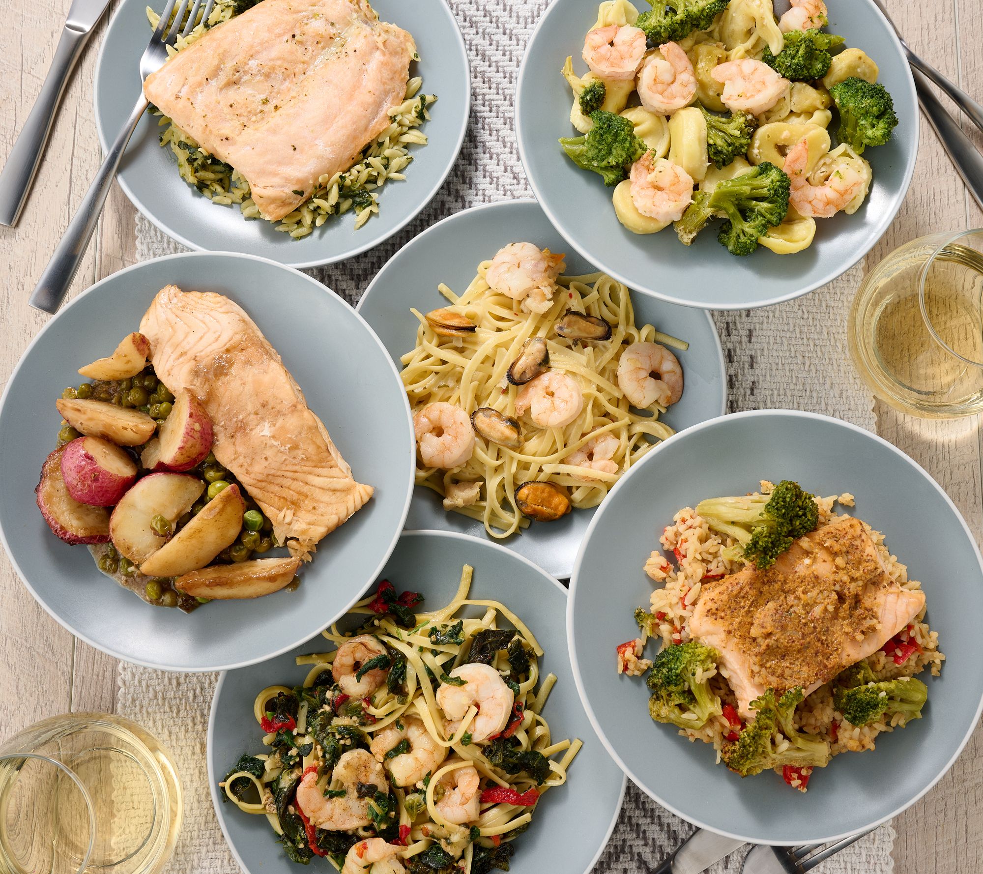 Egg Harbor (6) 10-oz Salmon & Shrimp Micro Meals Combo Pack