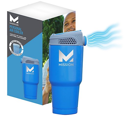 "As Is" MISSION Portable Air Cooler with Refreezable Blast Pack