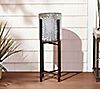 Barbara King 26" Embossed Galvanized Planter with Stand, 1 of 1