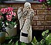 SafeHavenz 14.5" Solar Angel Garden Statue with Painted Flowers, 1 of 1