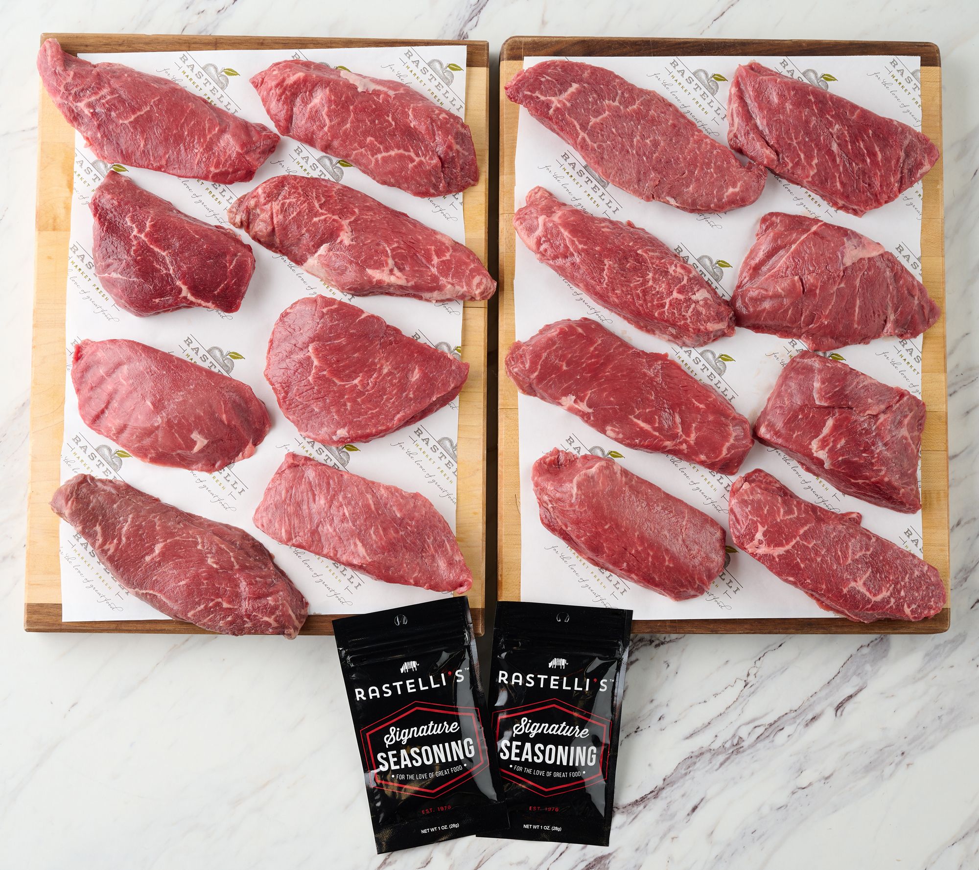 Rastelli's (16) 6-oz. Reserve Black Angus Coulotte Sirloin Steaks - QVC.com